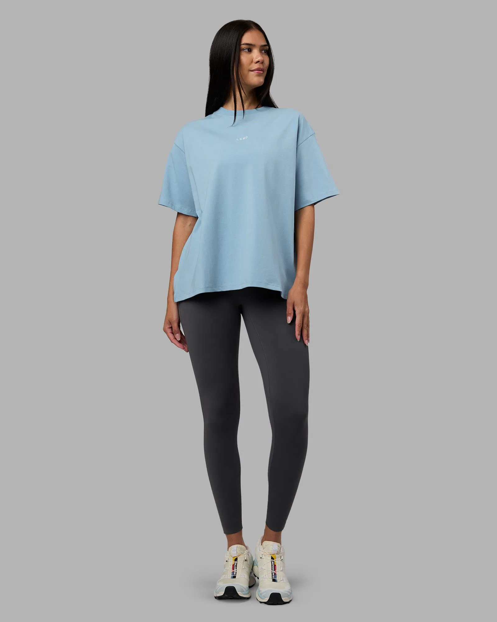 Go-To Heavyweight FLXCotton Oversized Tee - Glacier Lake sold by LSKD product image thumbnail 2
