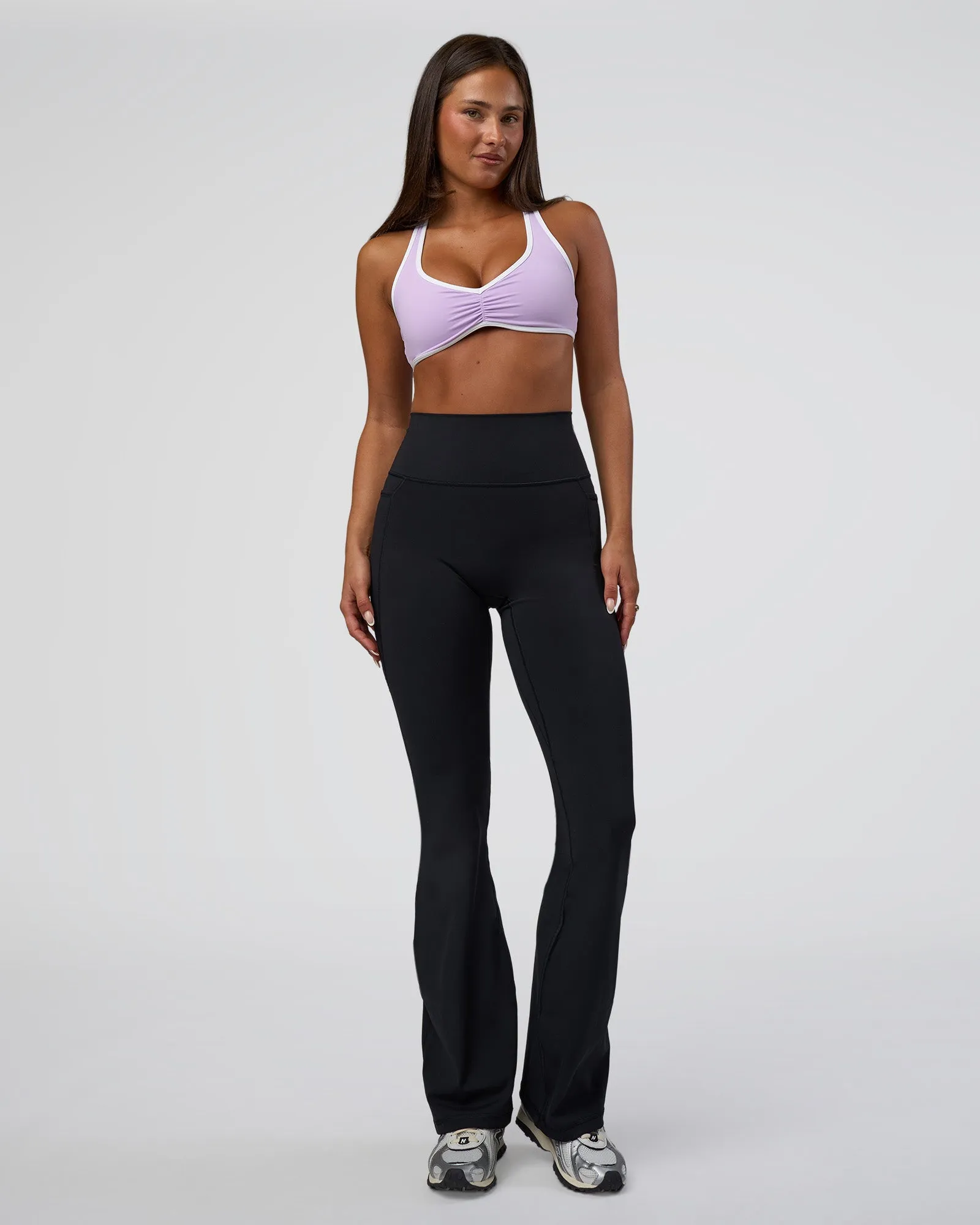 Luminous Sports Bra - Pale Lilac-White sold by LSKD product image thumbnail 5