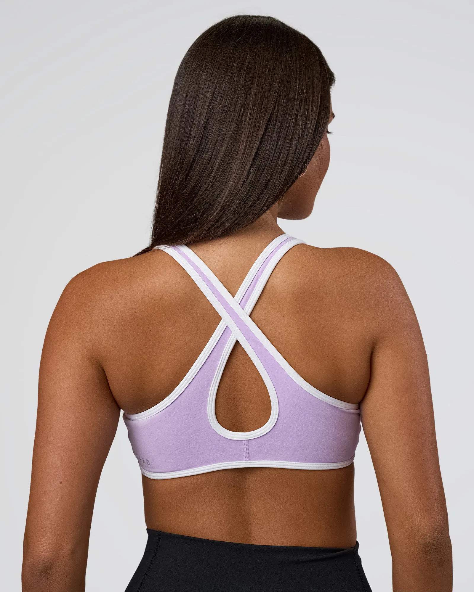 Luminous Sports Bra - Pale Lilac-White sold by LSKD product image thumbnail 2