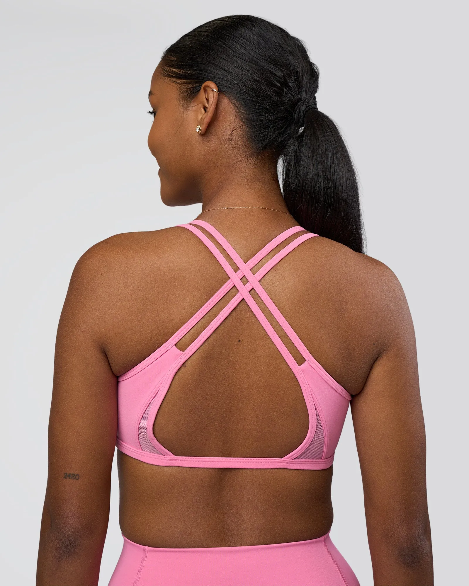 Interstellar Sports Bra - Candy Pink sold by LSKD product image thumbnail 5