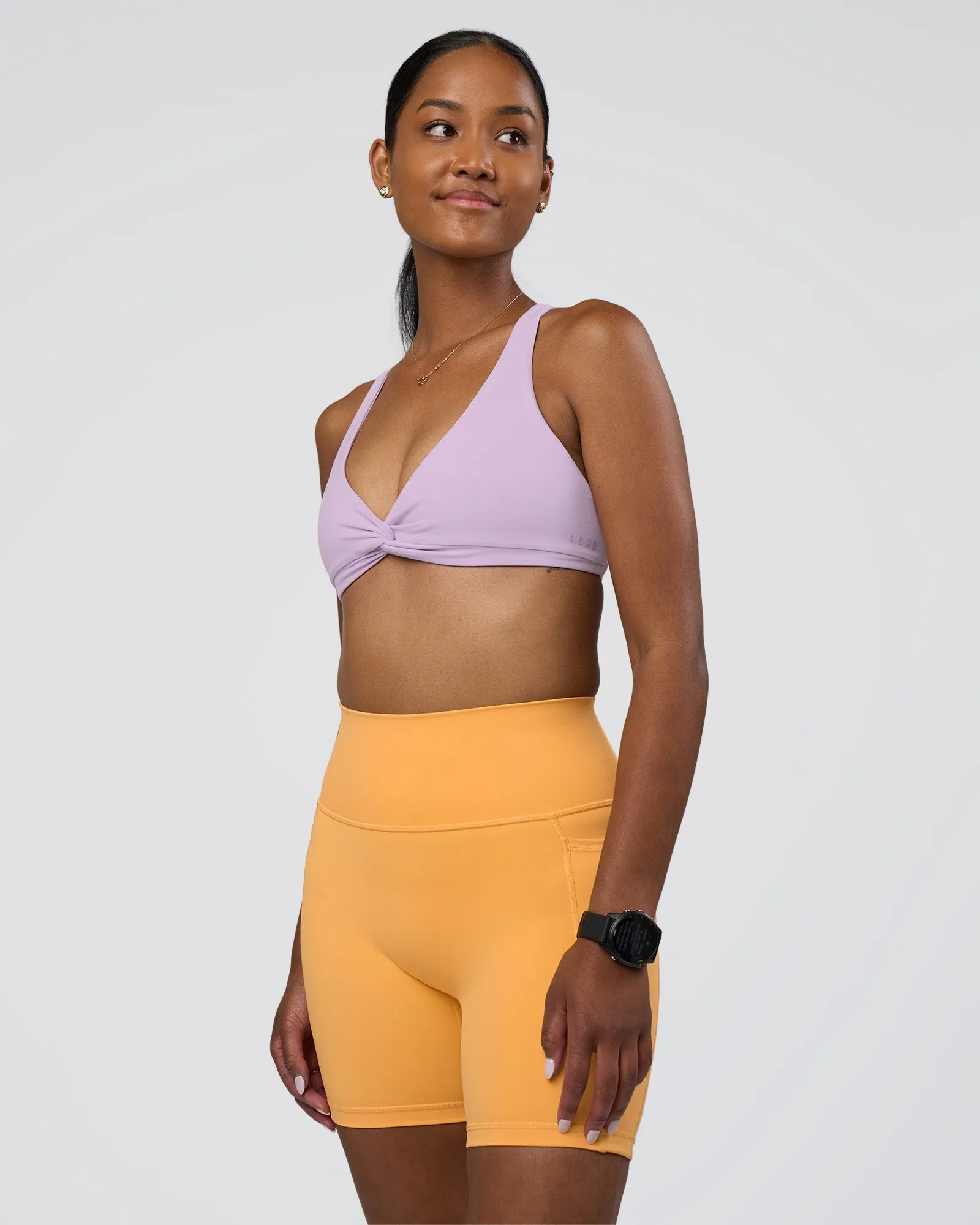 Fusion Ultra High-Rise 6" Short Pockets - Warm Apricot sold by LSKD product image thumbnail 2