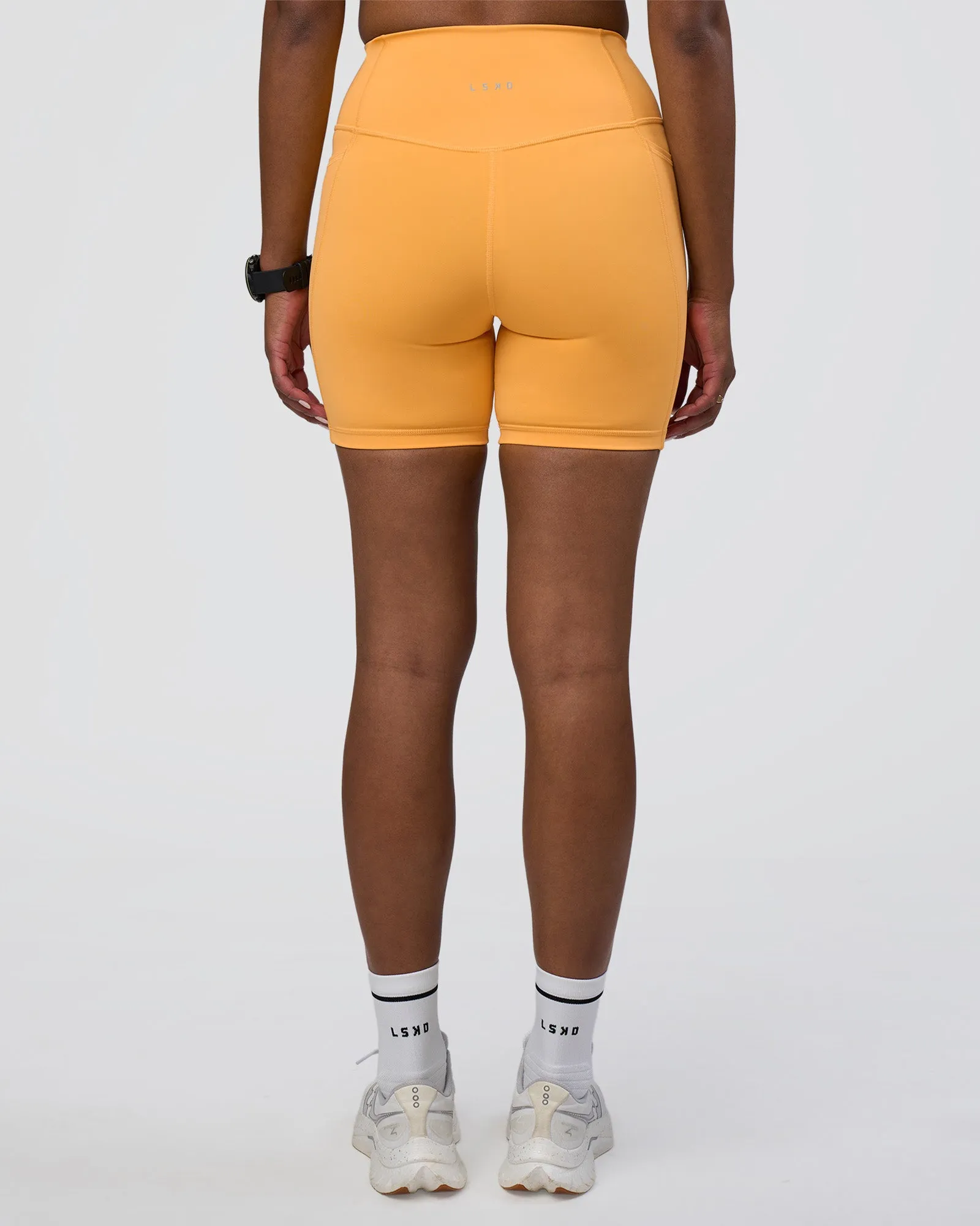 Fusion Ultra High-Rise 6" Short Pockets - Warm Apricot sold by LSKD product image thumbnail 4
