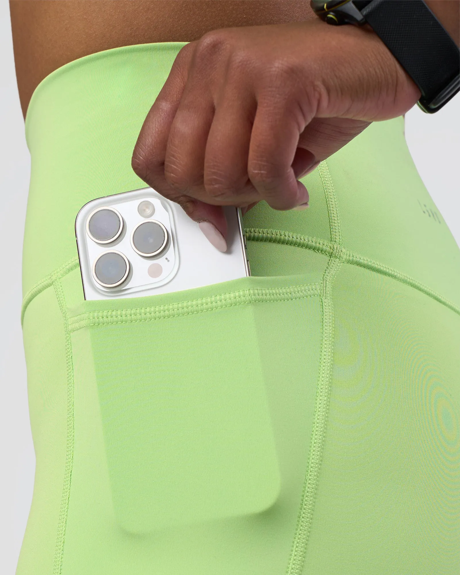 Fusion Ultra High-Rise 6" Short Pockets - Solar Lime sold by LSKD product image thumbnail 3