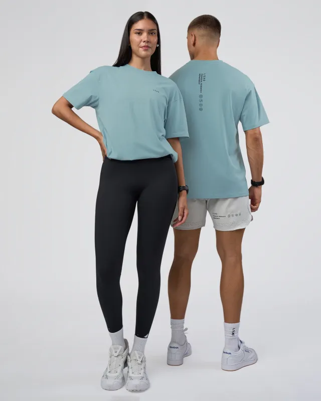 Research Department FLXCotton Oversized Tee - Smoke Blue sold by LSKD