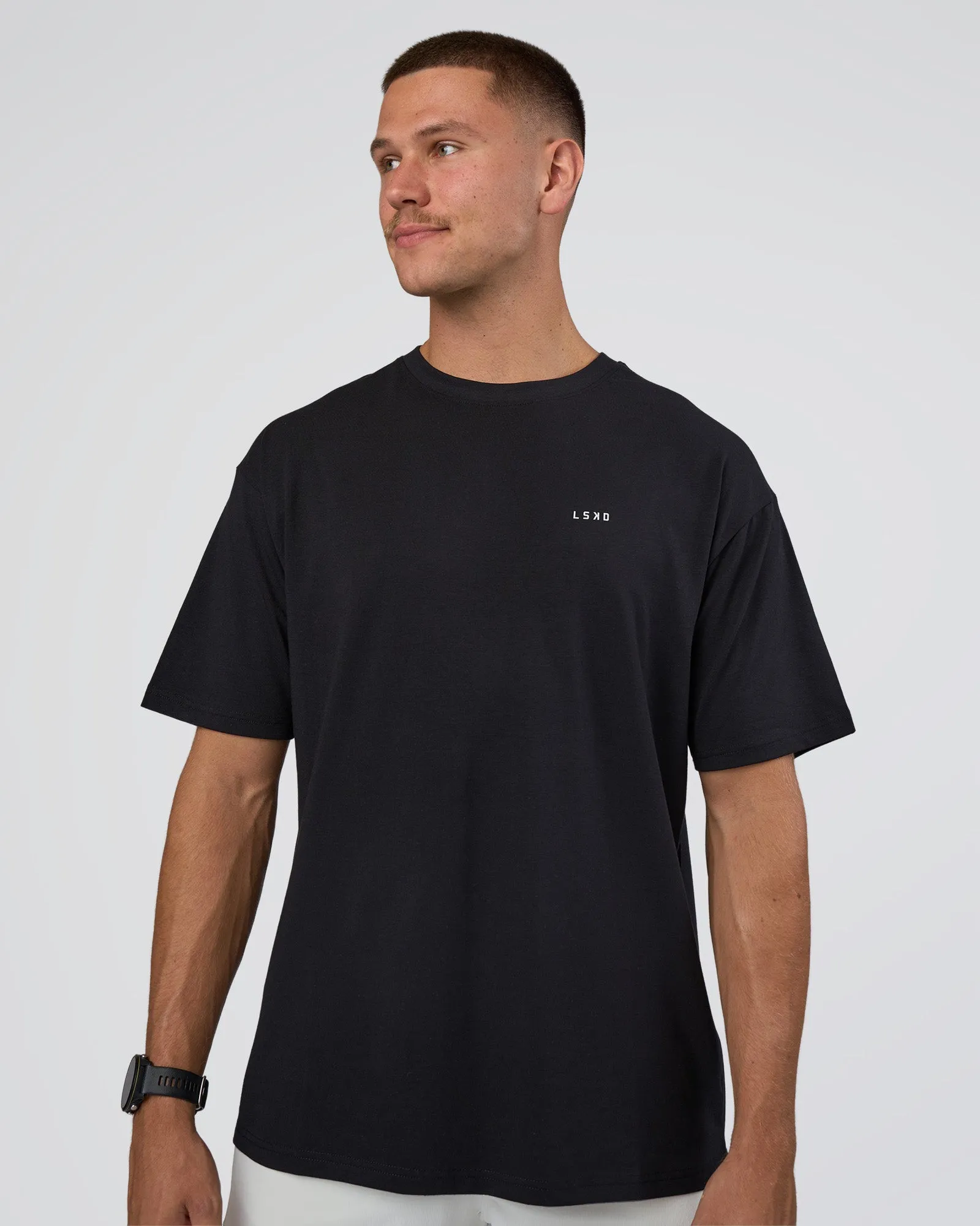 Research Department FLXCotton Oversized Tee - Black sold by LSKD product image thumbnail 3