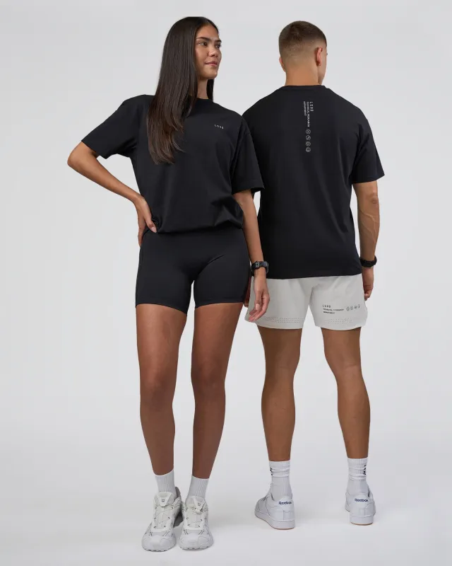 Research Department FLXCotton Oversized Tee - Black sold by LSKD