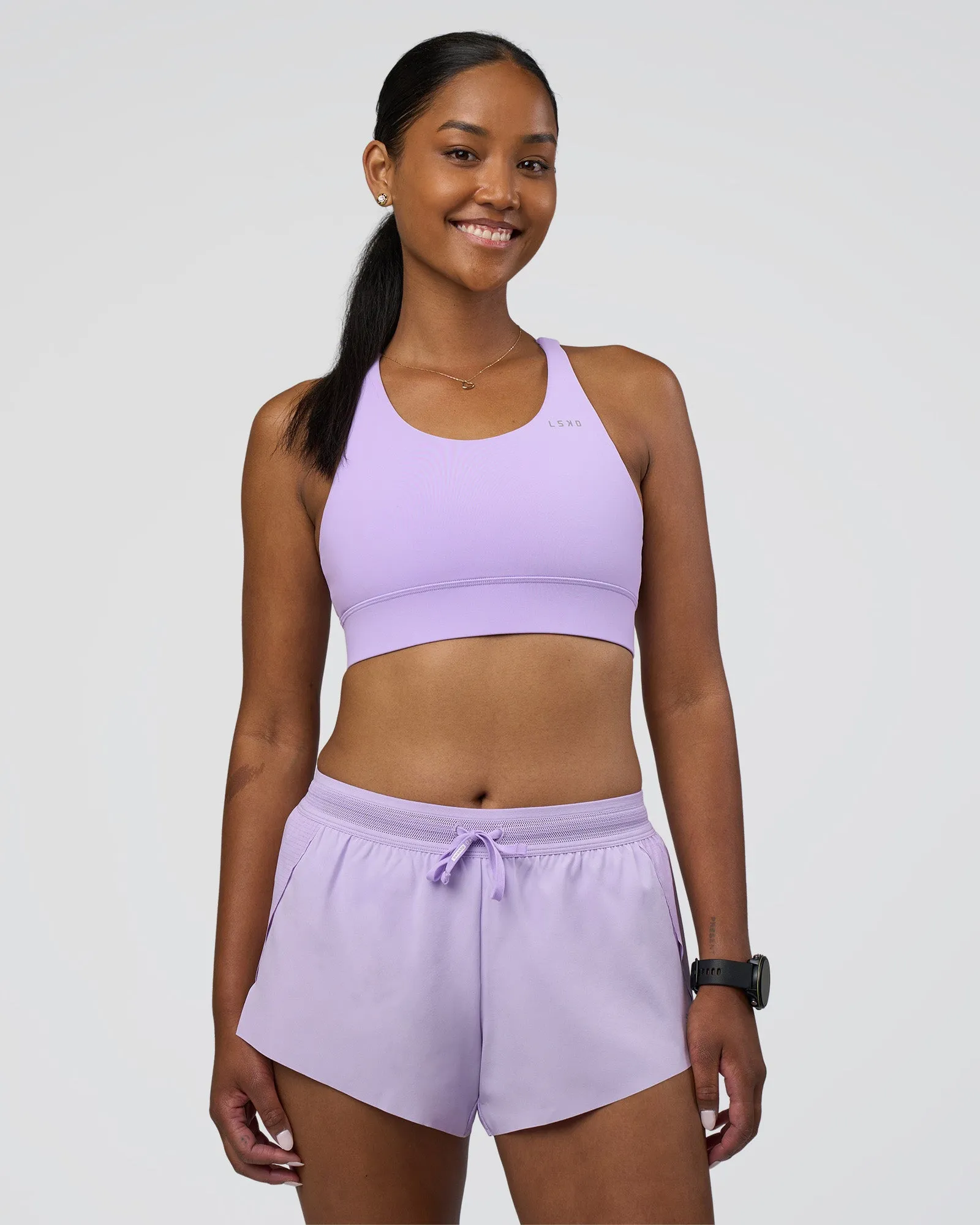 Accelerate 3" Mid-Rise Running Short - Pale Lilac sold by LSKD product image thumbnail 5