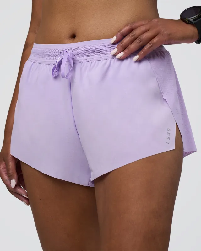 Accelerate 3" Mid-Rise Running Short - Pale Lilac sold by LSKD