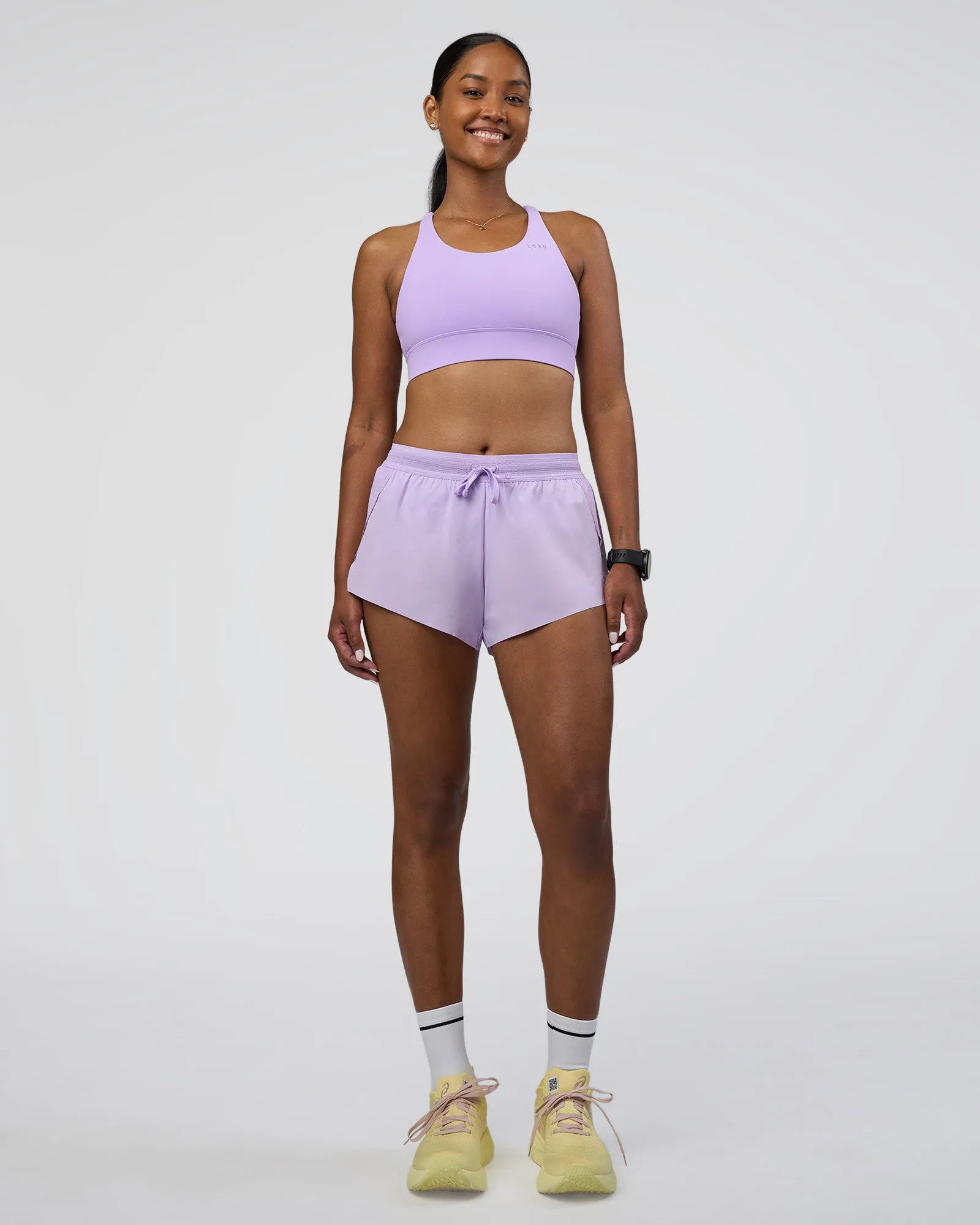 Accelerate 3" Mid-Rise Running Short - Pale Lilac sold by LSKD product image thumbnail 2