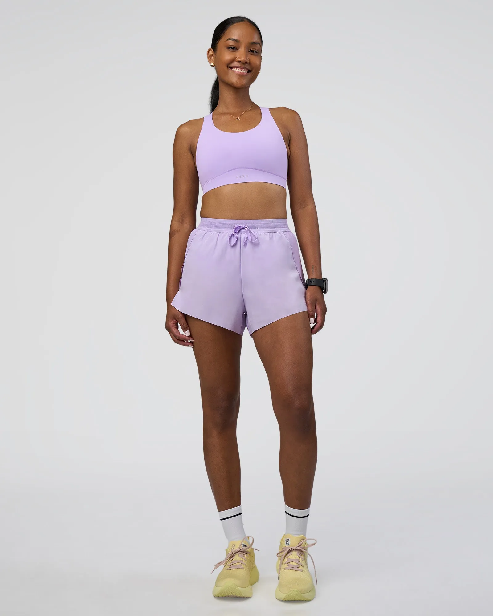 Accelerate 3" High-Rise Running Short - Pale Lilac sold by LSKD product image thumbnail 3