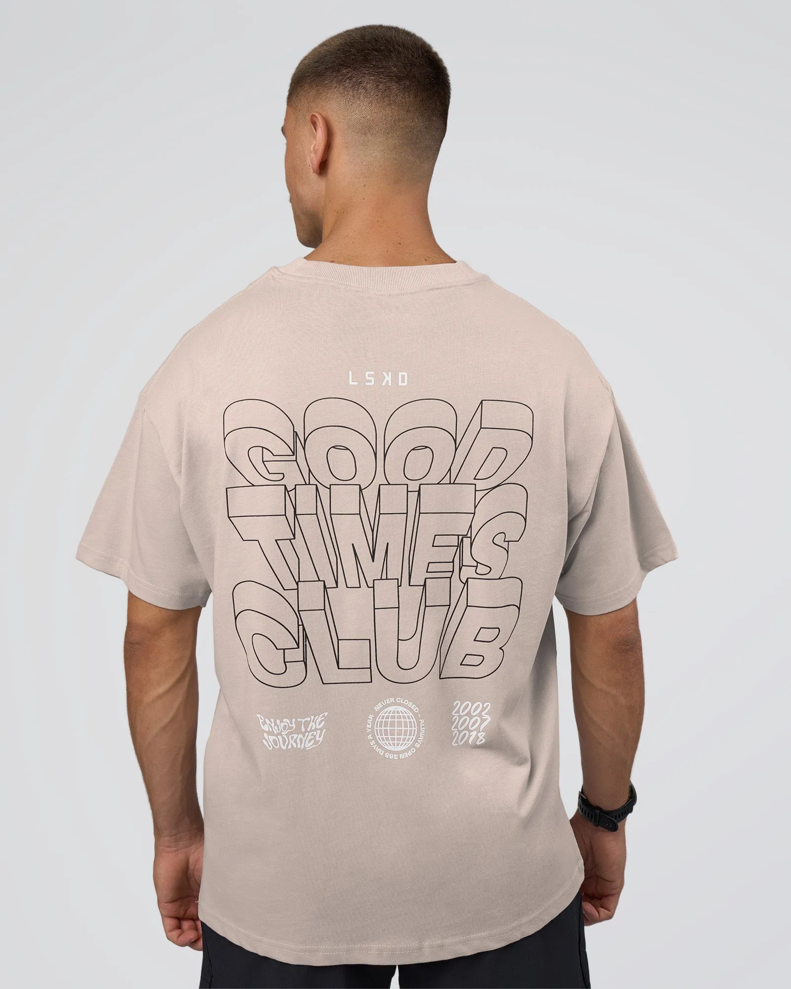 GTC Heavyweight Oversized Tee - Warm Grey-Black sold by LSKD product image thumbnail 4