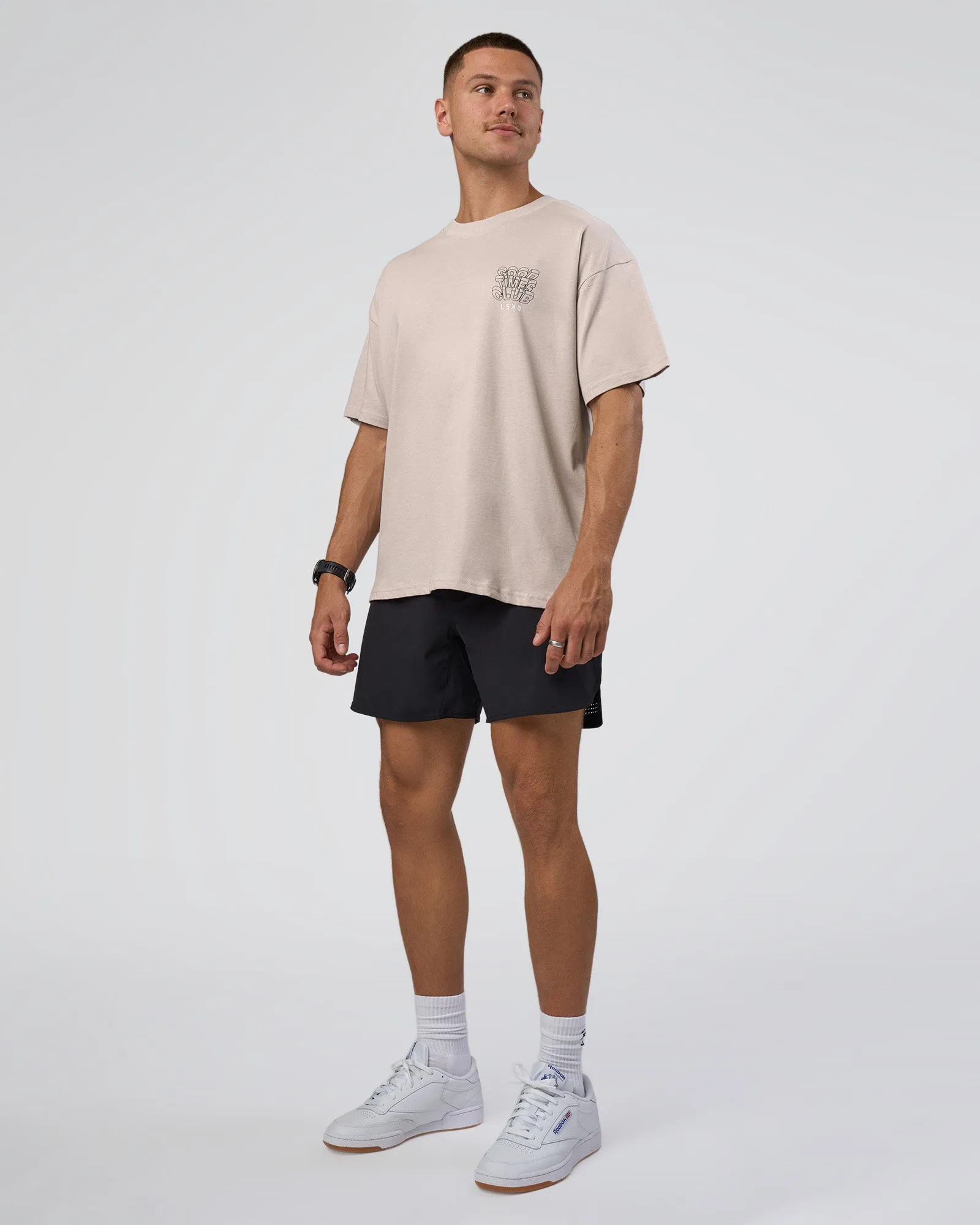 GTC Heavyweight Oversized Tee - Warm Grey-Black sold by LSKD product image thumbnail 5