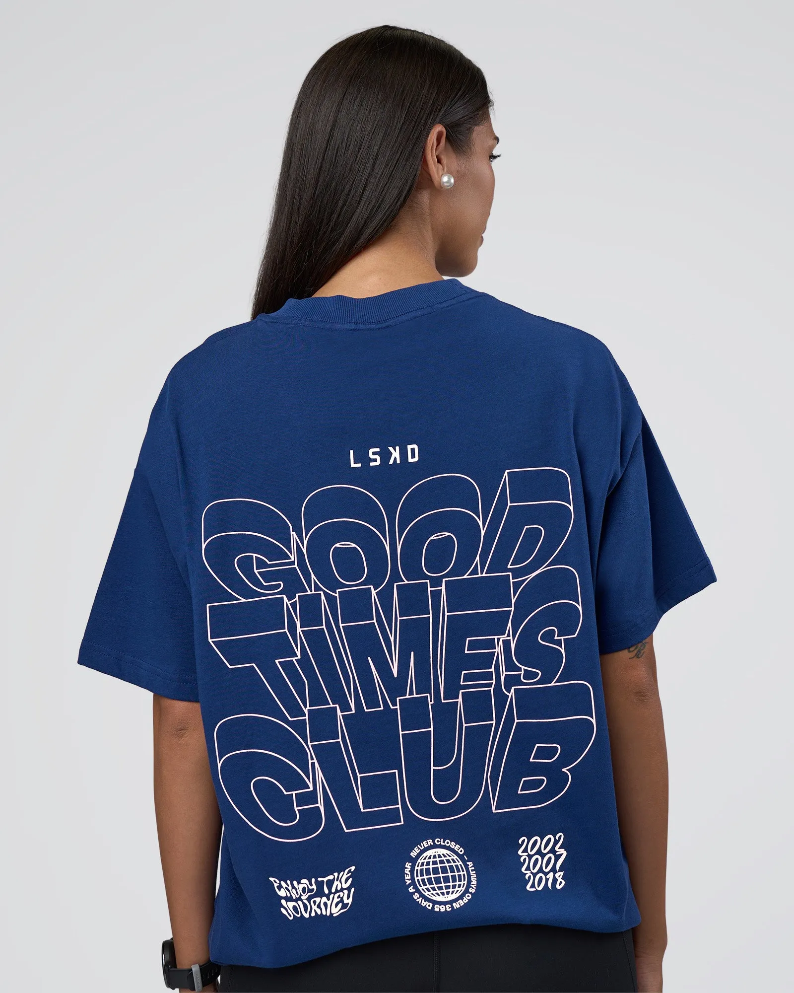 GTC Heavyweight Oversized Tee - Washed Midnight Blue-Marsh sold by LSKD product image thumbnail 4