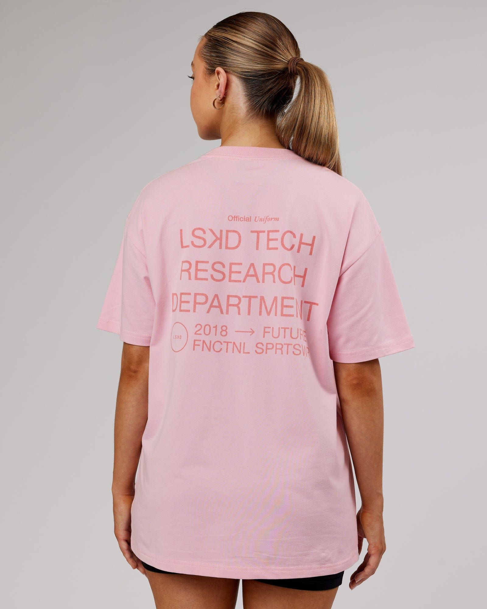 Unisex LTRD FLXCotton Tee Oversize - Bleached Mauve sold by LSKD product image thumbnail 5