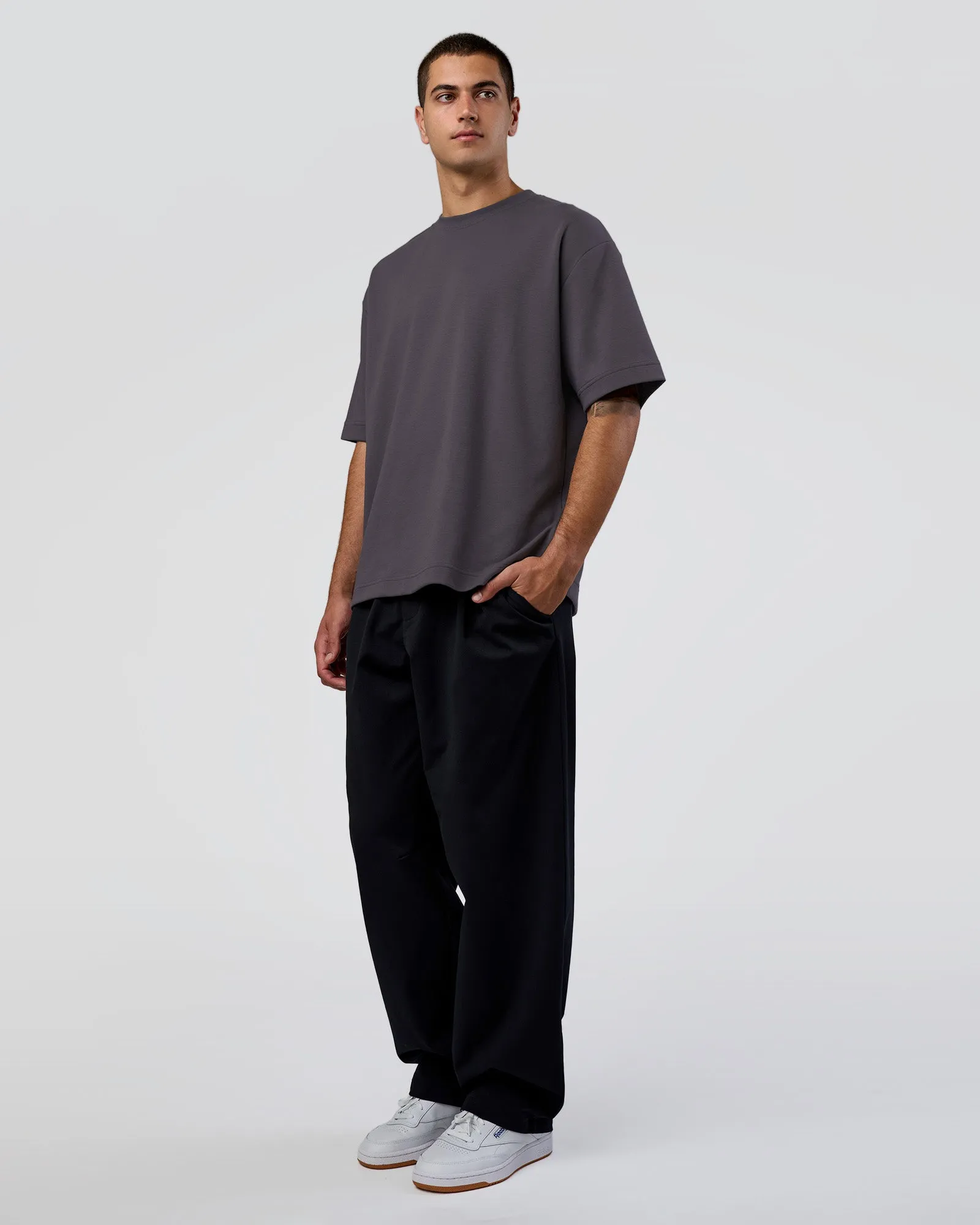 AfterDark ZeroCrease Oversized Tee - Dark Storm sold by LSKD product image thumbnail 3