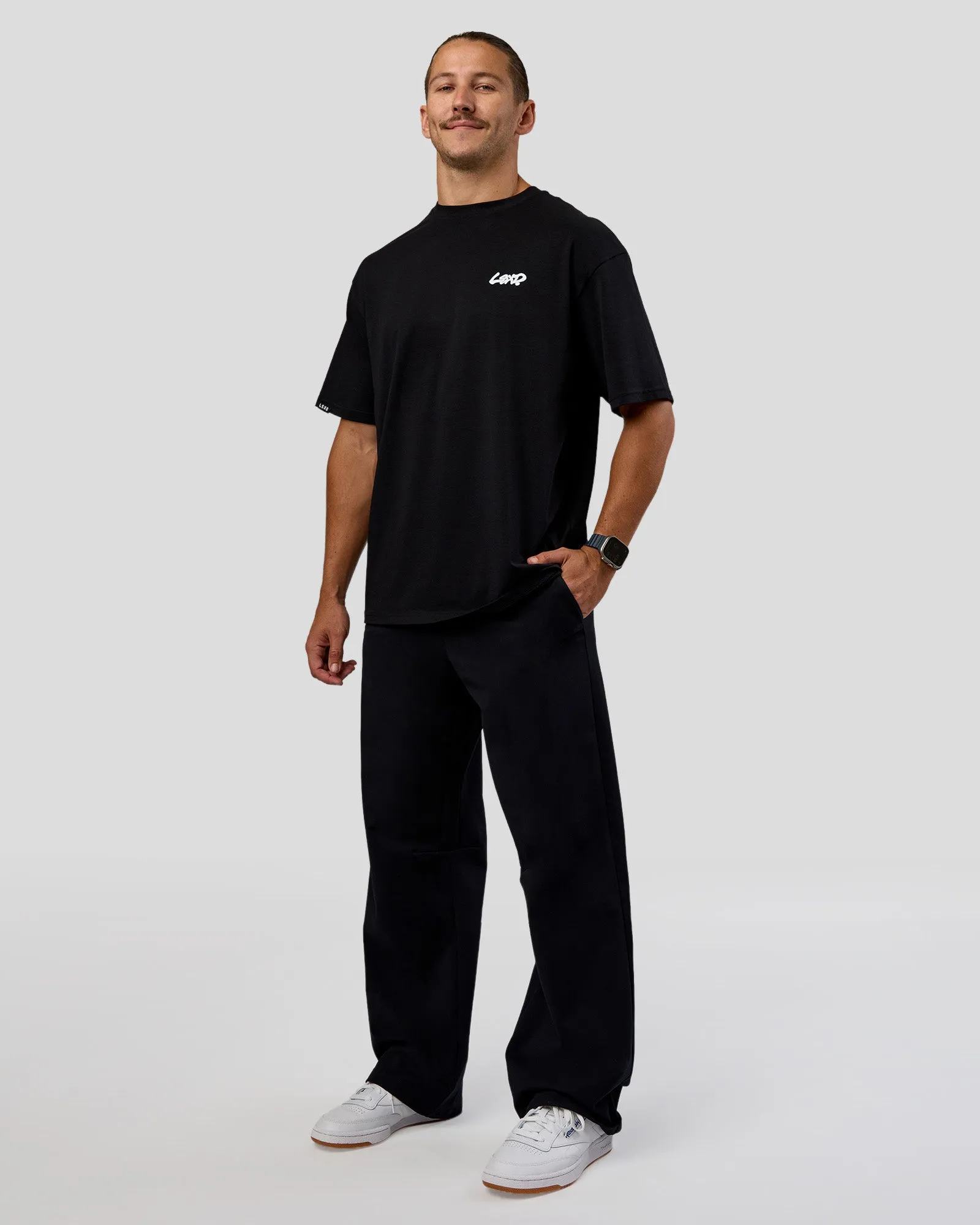 Break Through FLXCotton Oversized Tee - Black-Open Air sold by LSKD product image thumbnail 2