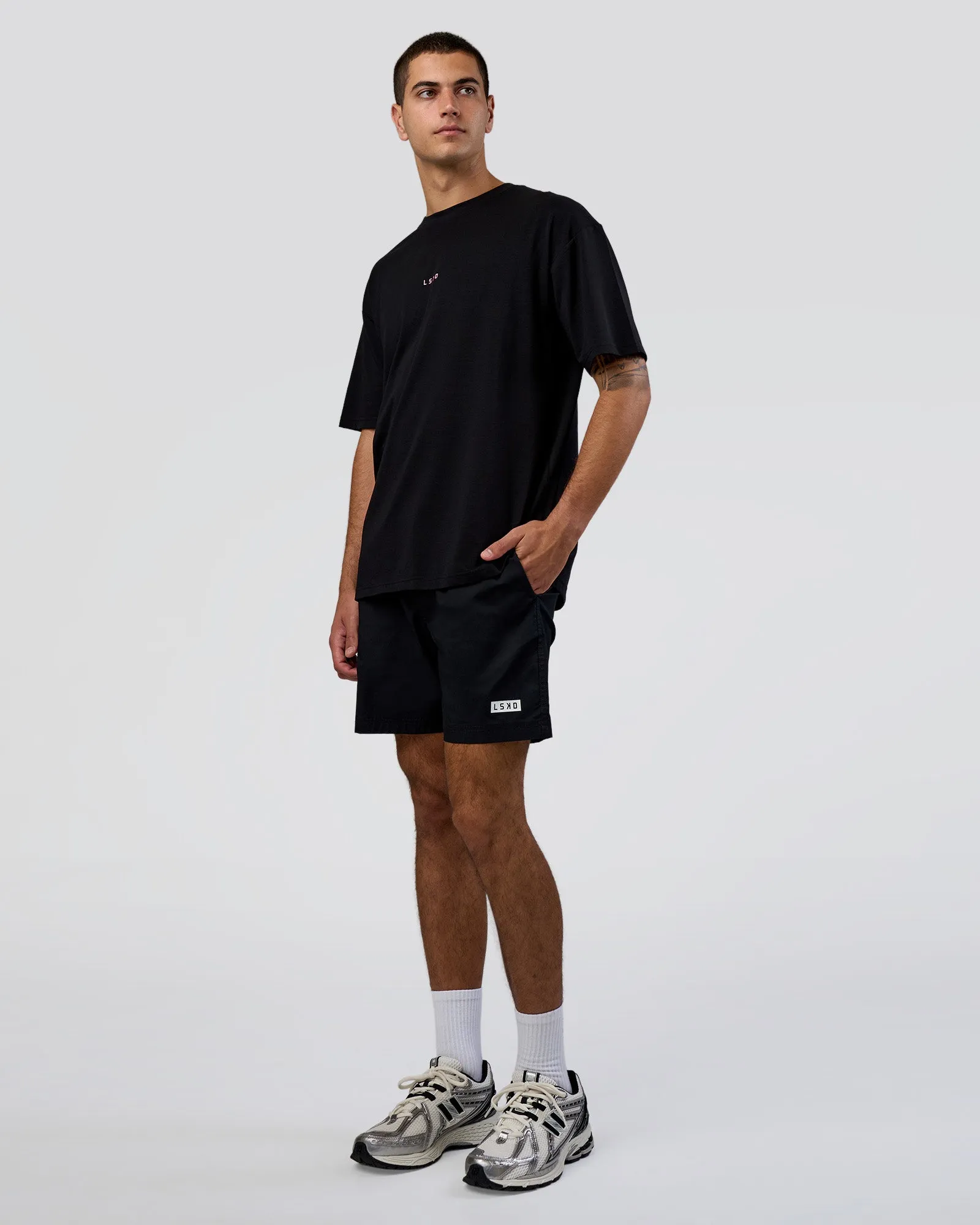 Together We Rise FLXCotton Oversized Tee - Black-Candy Pink sold by LSKD product image thumbnail 5