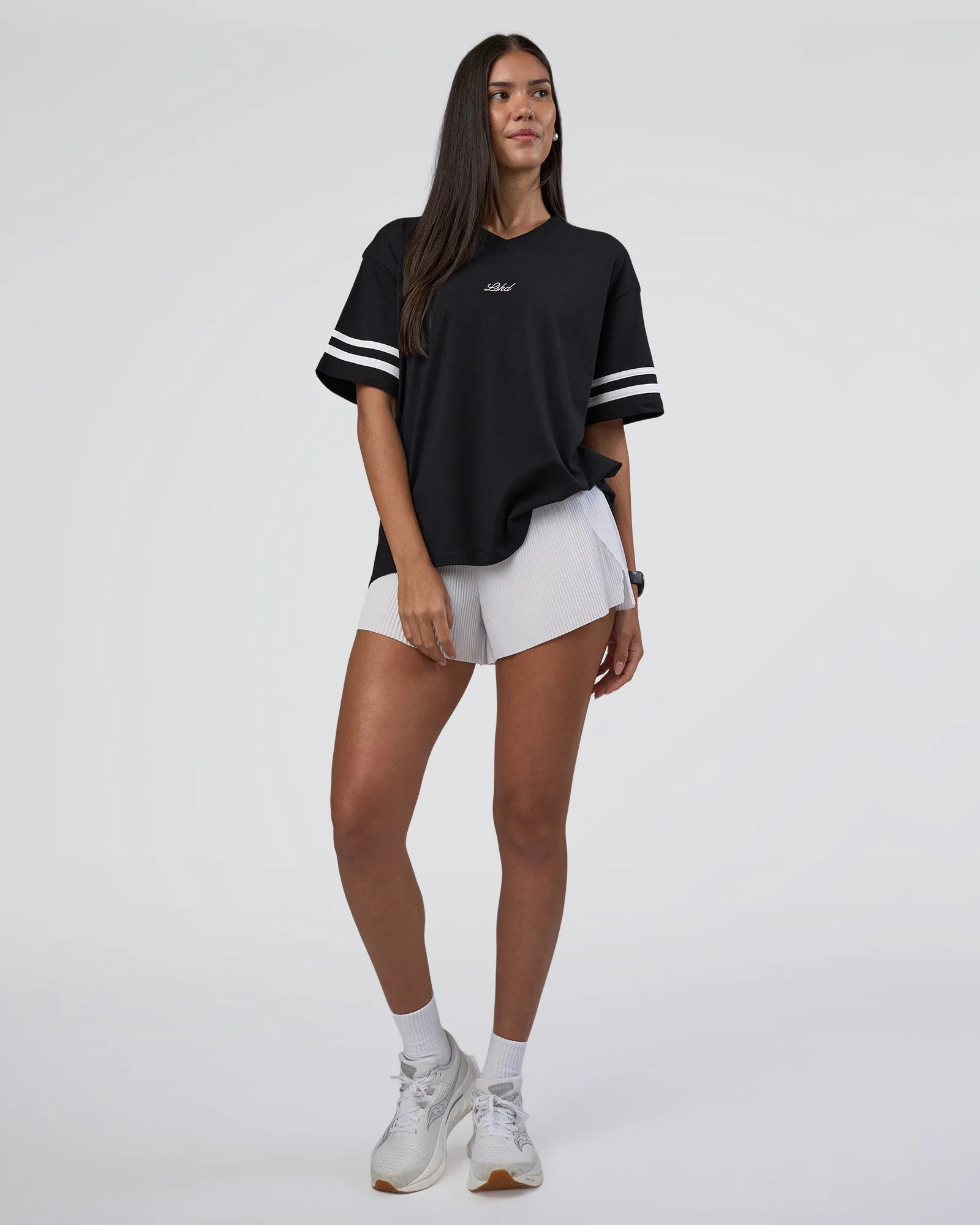 Victory FLXCotton Oversized Tee - Black-White sold by LSKD product image thumbnail 2