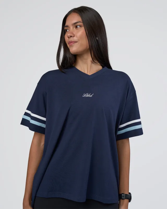 Victory FLXCotton Oversized Tee - Future Navy-Glacial Blue sold by LSKD