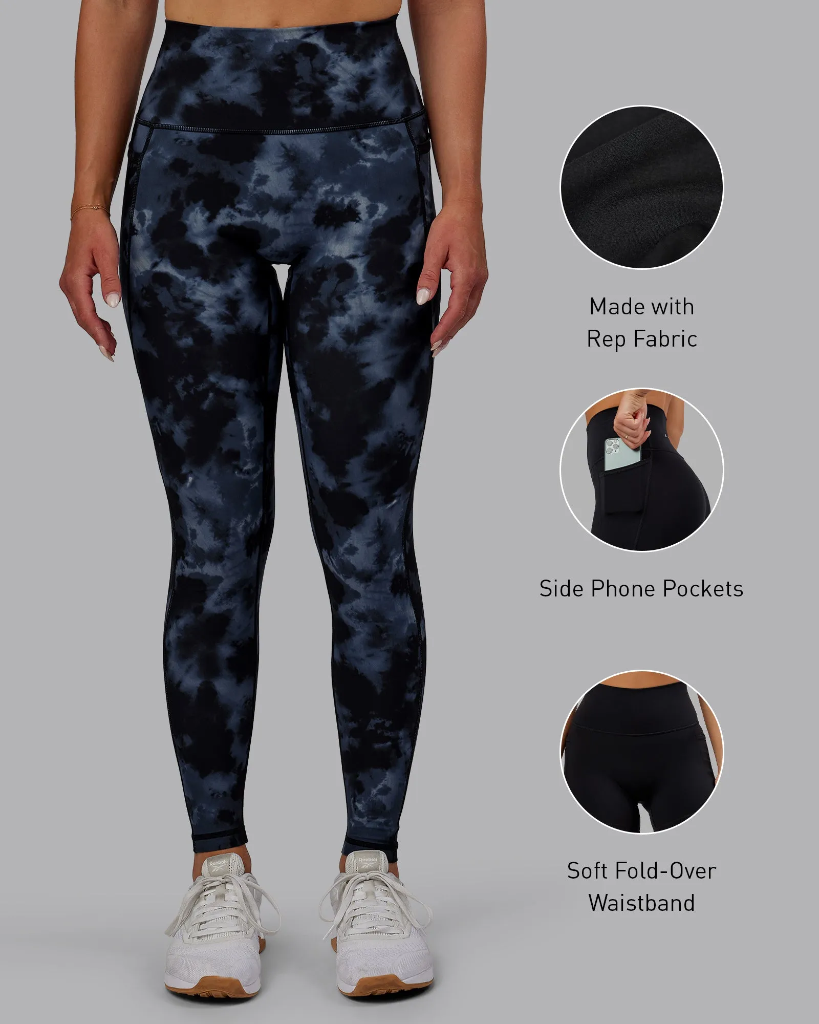 Fusion Ultra High-Rise Full Length Legging Pockets - Tie Dye-Midnight sold by LSKD product image thumbnail 2