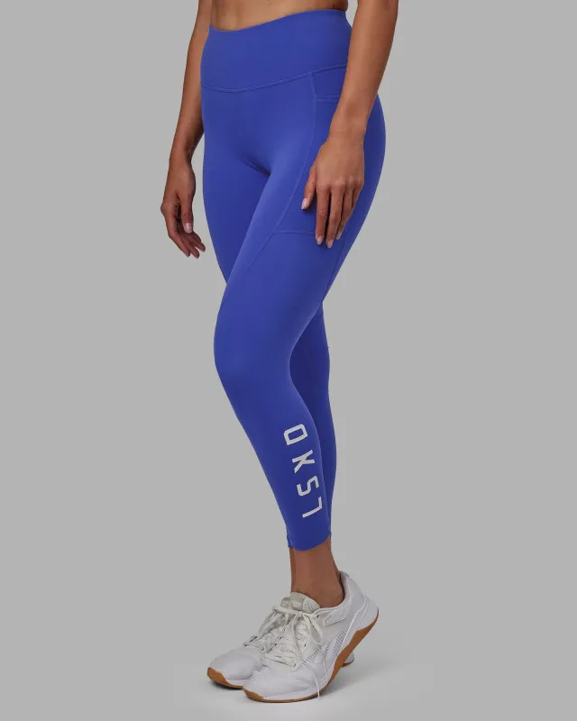 Rep Ultra High-Rise 7/8 Legging Pockets - Power Cobalt-White sold by LSKD