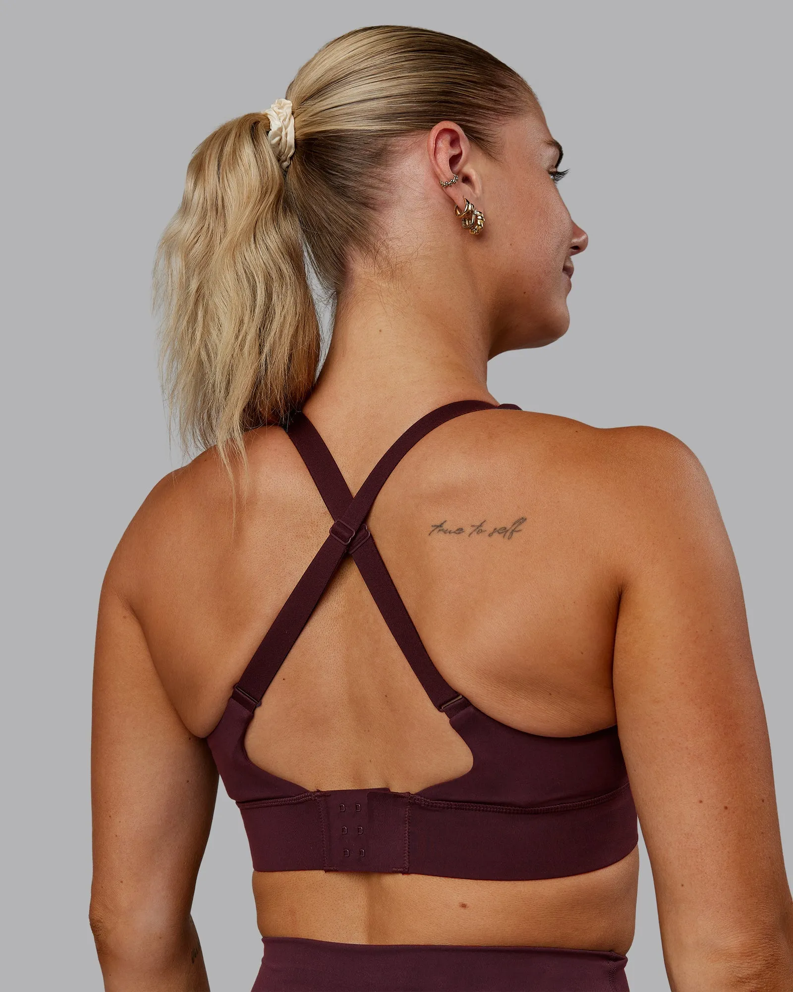 Accelerate Sports Bra - Cherry Lacquer sold by LSKD product image thumbnail 2