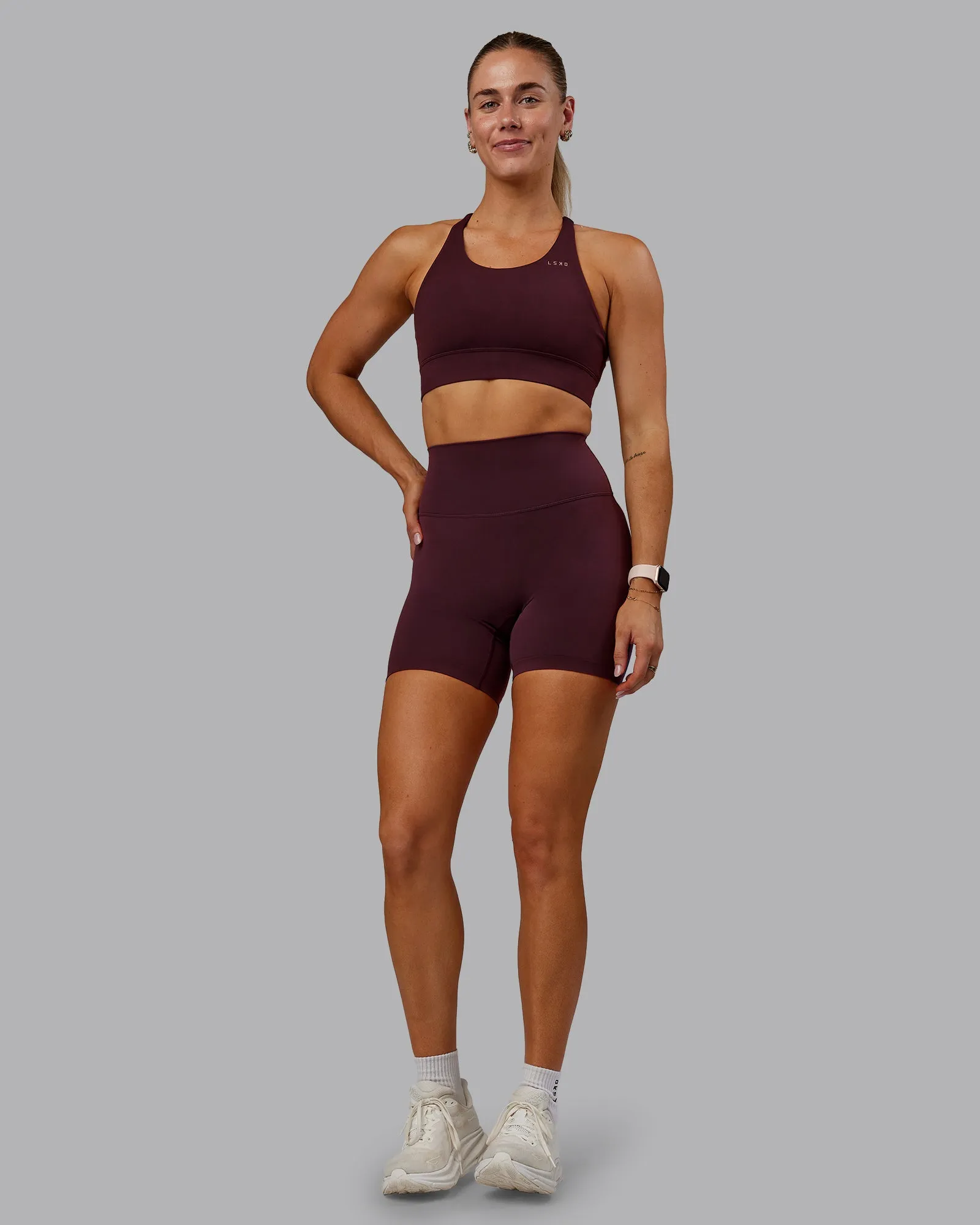 Accelerate Sports Bra - Cherry Lacquer sold by LSKD product image thumbnail 5