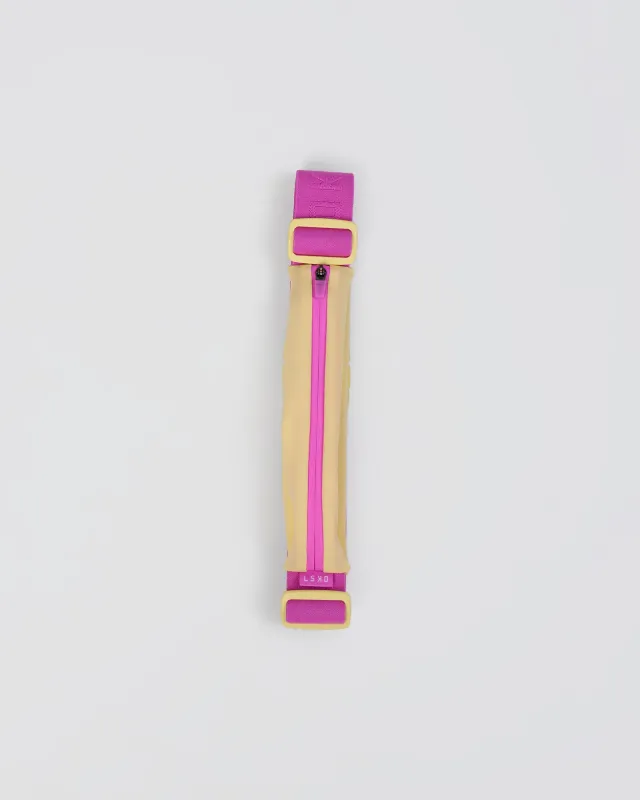 Rep Run Belt 2.0 - Yellow Fizz-Ultra Fuchsia sold by LSKD