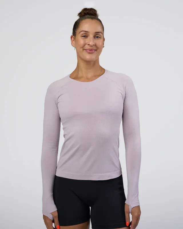 AeroFLX+ Seamless Long Sleeve Tee - Fair Orchid/Fair Orchid sold by LSKD