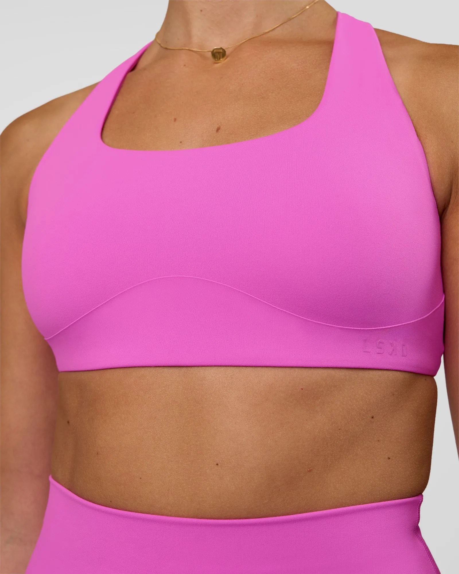 Aspire Sports Bra - Ultra Fuchsia sold by LSKD product image thumbnail 4