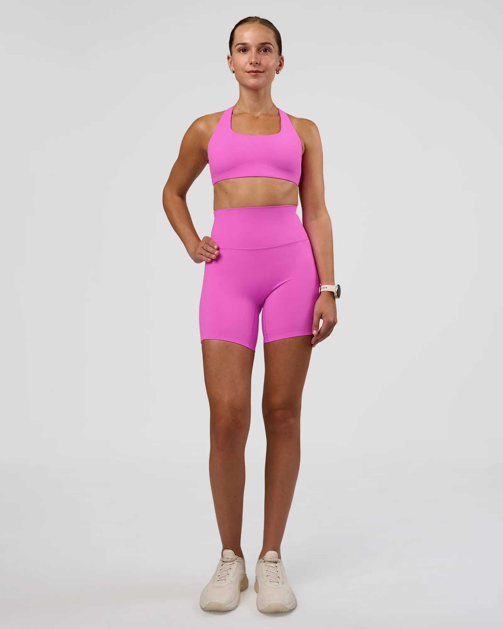 Aspire Sports Bra - Ultra Fuchsia sold by LSKD product image thumbnail 3