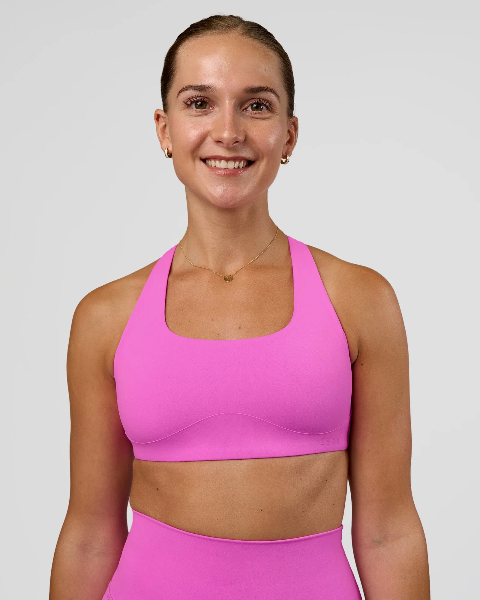 Aspire Sports Bra - Ultra Fuchsia sold by LSKD product image thumbnail 2