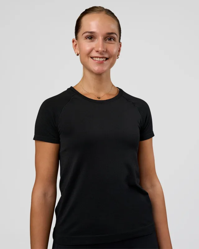 AeroFLX+ Seamless Tee - Black/Black sold by LSKD
