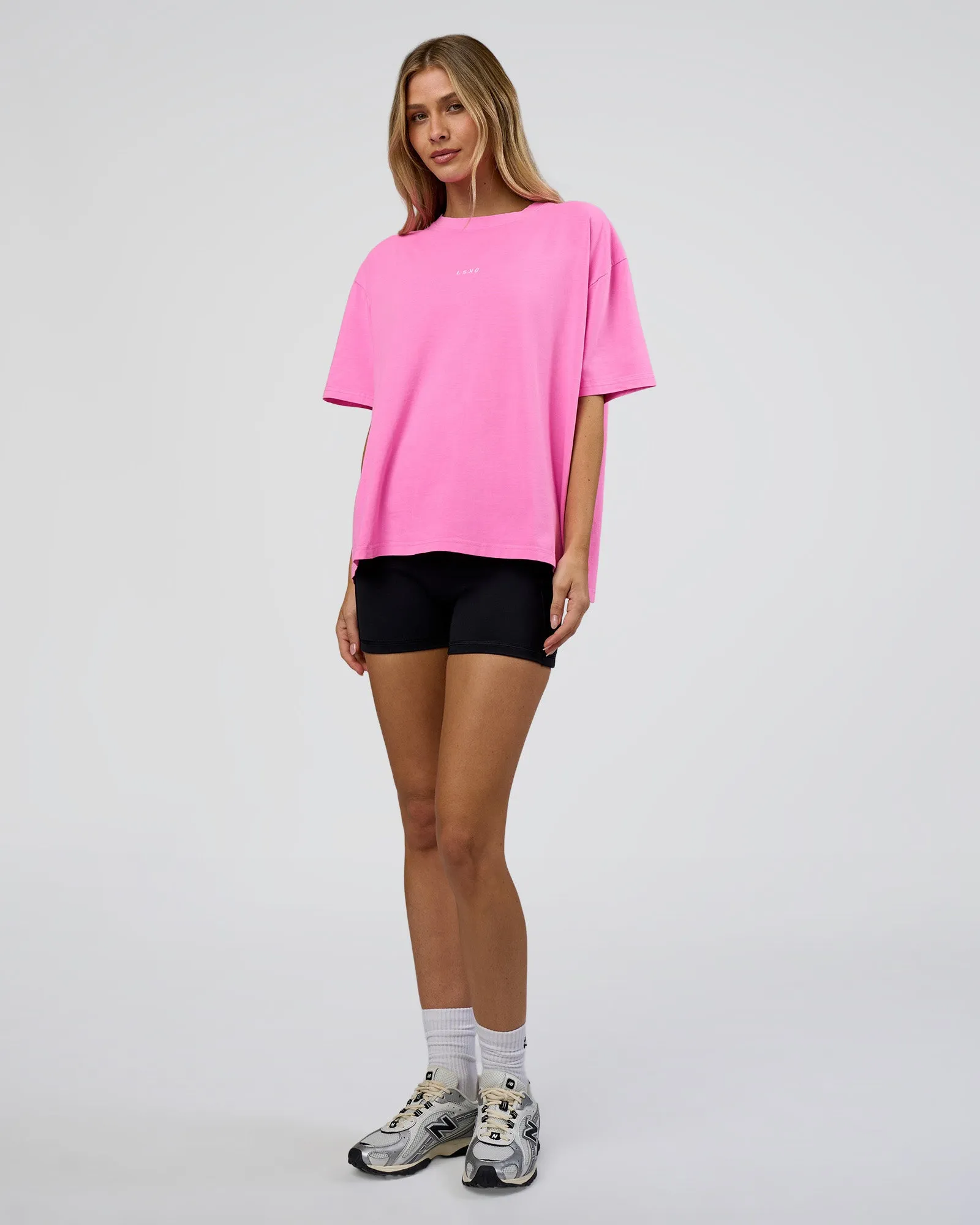 Go-To FLXCotton Oversized Tee - Ultra Fuchsia Washed sold by LSKD product image thumbnail 5