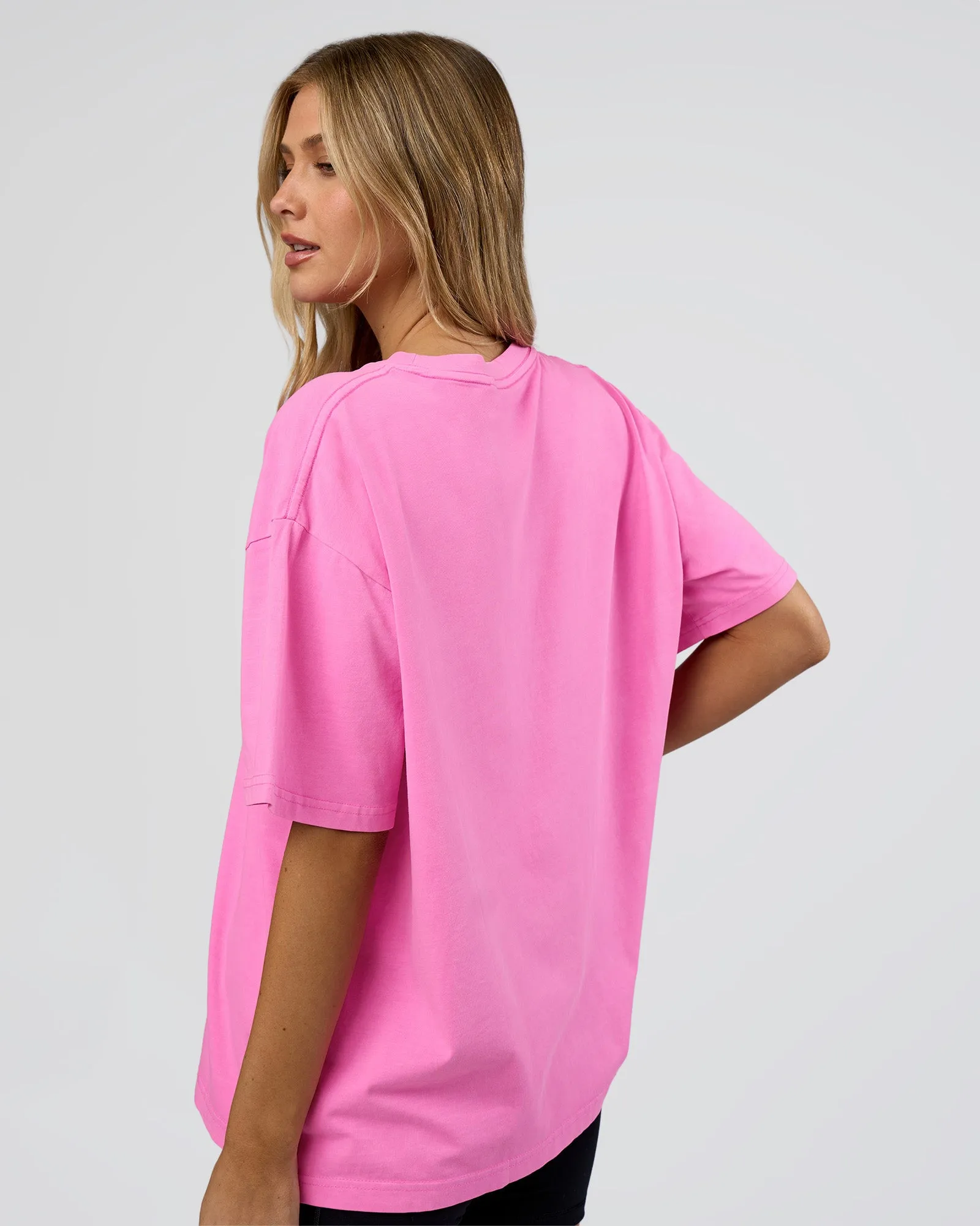 Go-To FLXCotton Oversized Tee - Ultra Fuchsia Washed sold by LSKD product image thumbnail 3