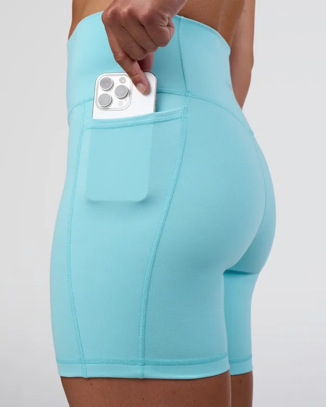 Fusion Ultra High-Rise 6" Short Pockets - Baltic Sea sold by LSKD