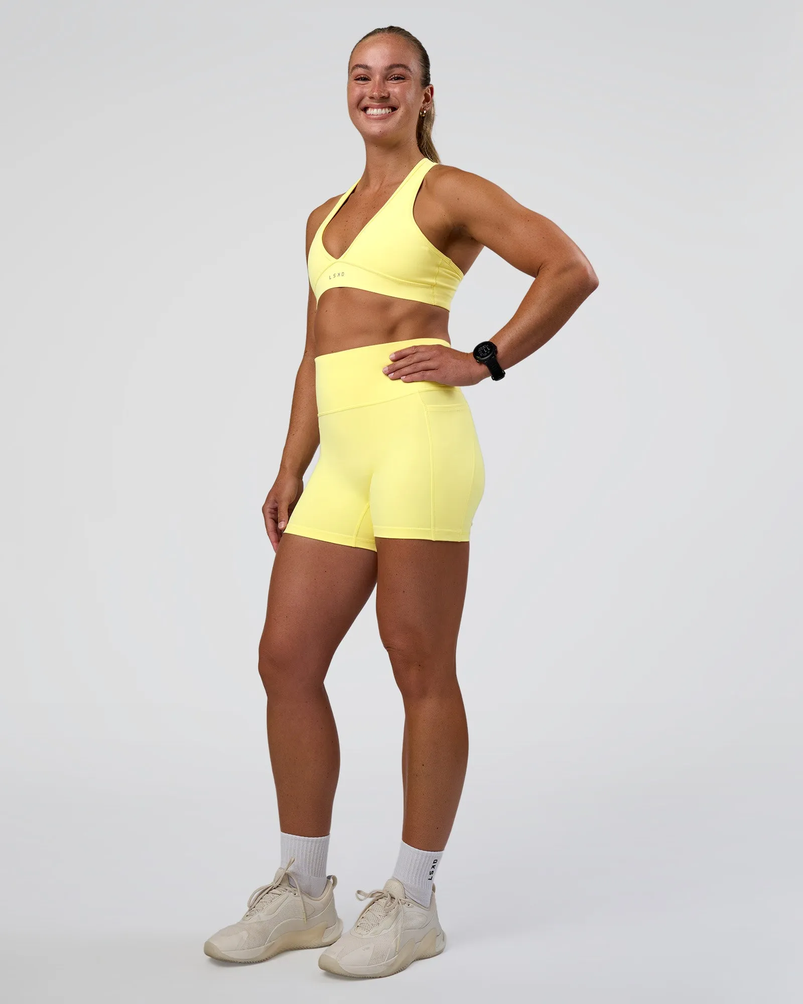 Stamina Rise Sports Bra - Yellow Fizz sold by LSKD product image thumbnail 5