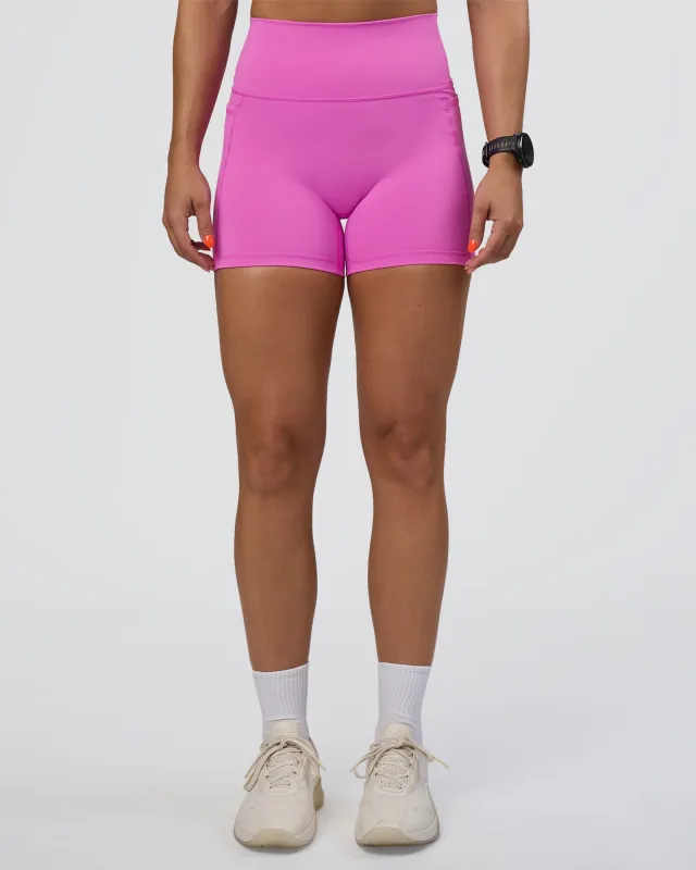 Fusion Ultra High-Rise 4" Short Pockets - Ultra Fuchsia sold by LSKD