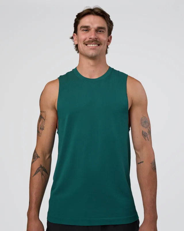 AeroFLX+ Seamless Muscle Tank - Transformative Teal/Transformative Teal sold by LSKD