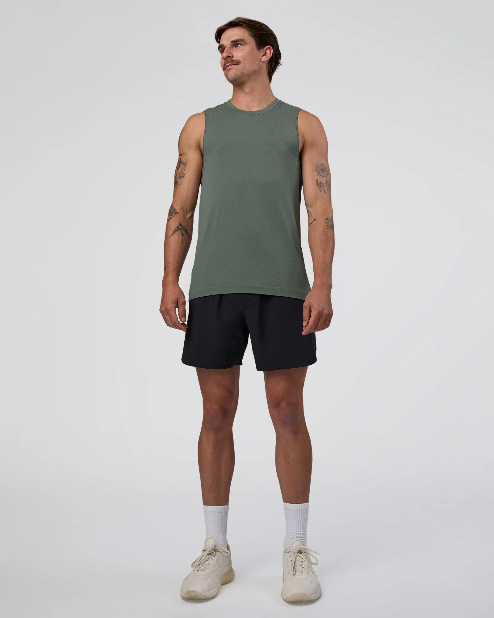 AeroFLX+ Seamless Muscle Tank - Graphite/Graphite sold by LSKD product image thumbnail 4