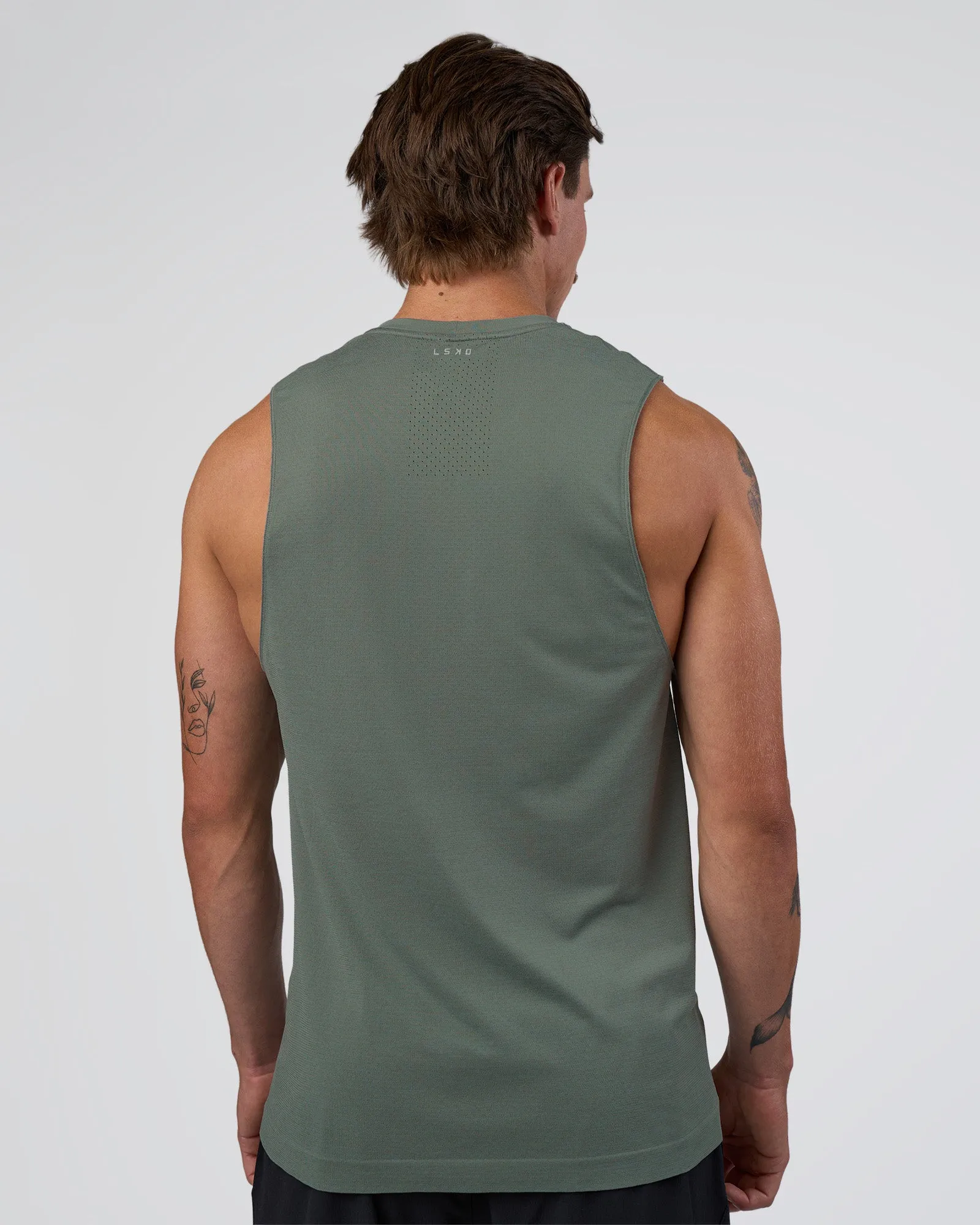 AeroFLX+ Seamless Muscle Tank - Graphite/Graphite sold by LSKD product image thumbnail 3
