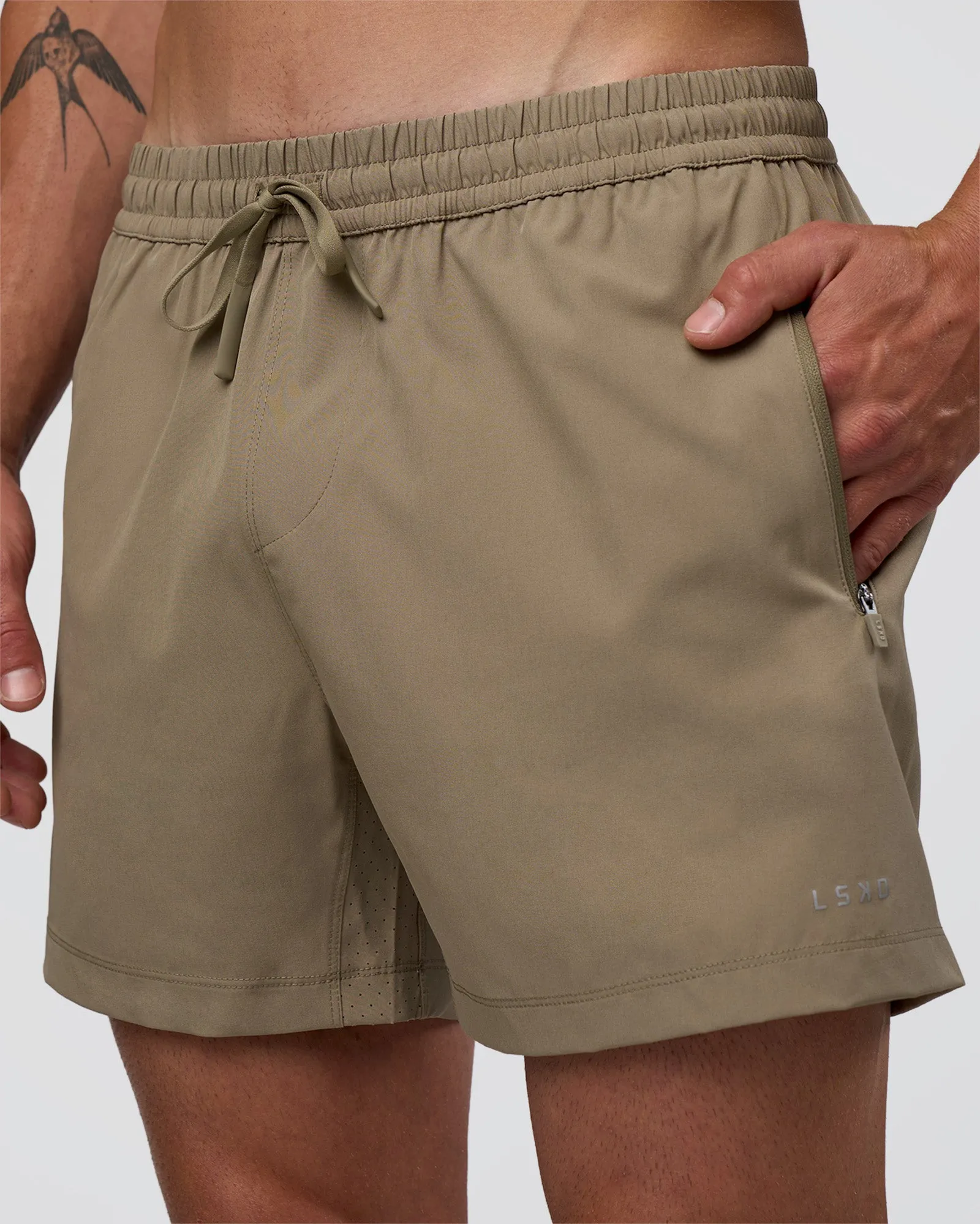 Rep 5" Performance Short - Greige sold by LSKD product image thumbnail 3