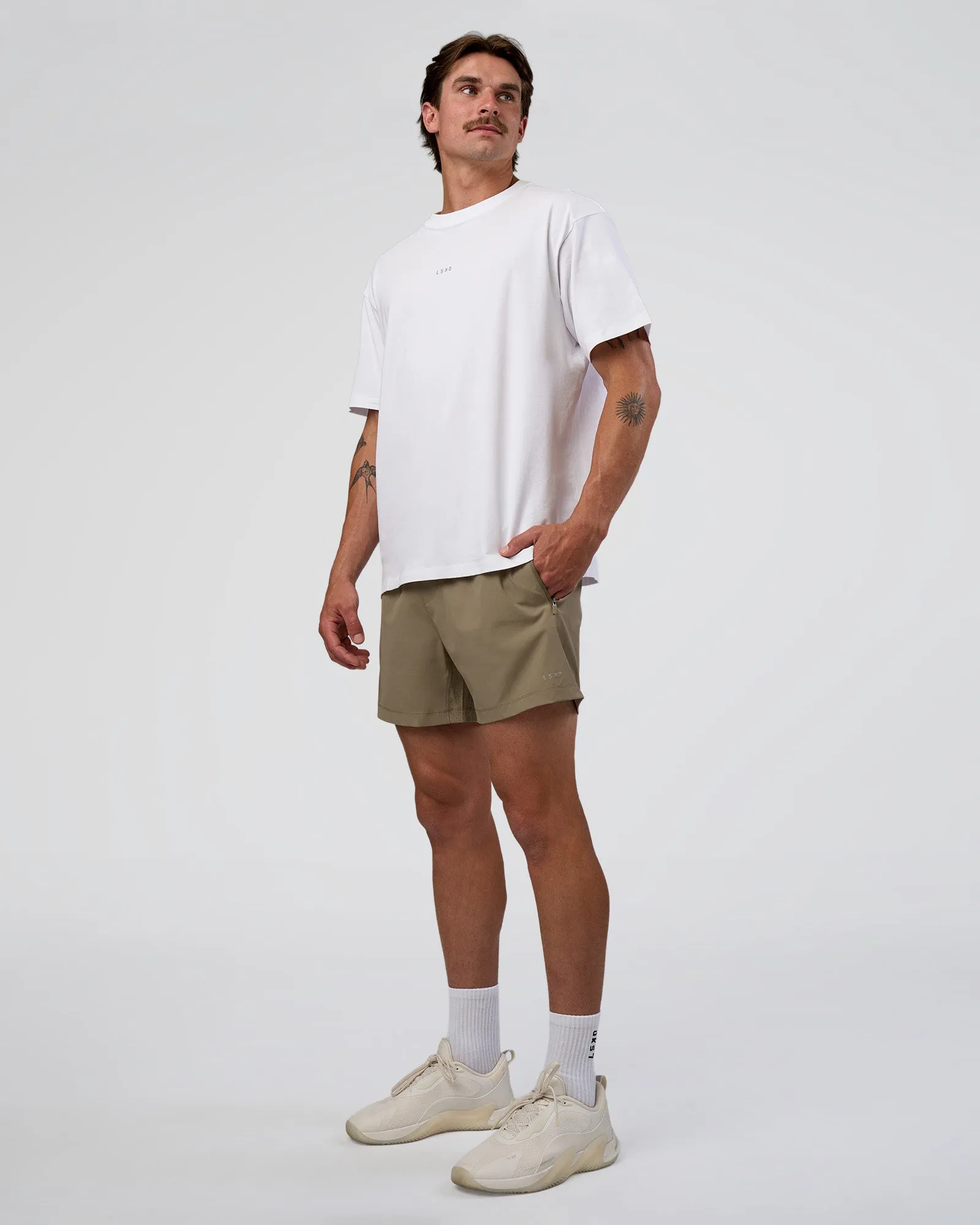 Rep 5" Performance Short - Greige sold by LSKD product image thumbnail 5