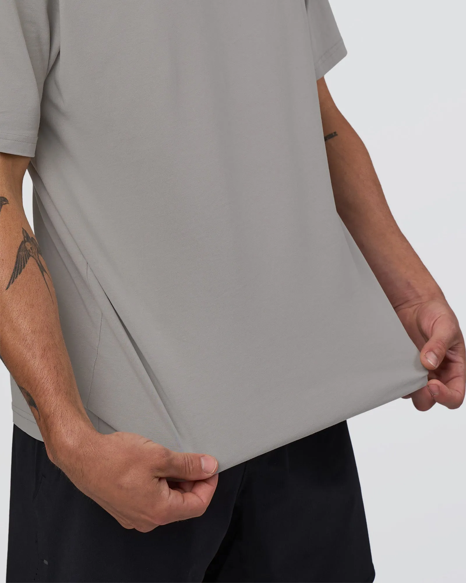 Base FLXCotton Tee Oversized - Alloy Washed sold by LSKD product image thumbnail 3