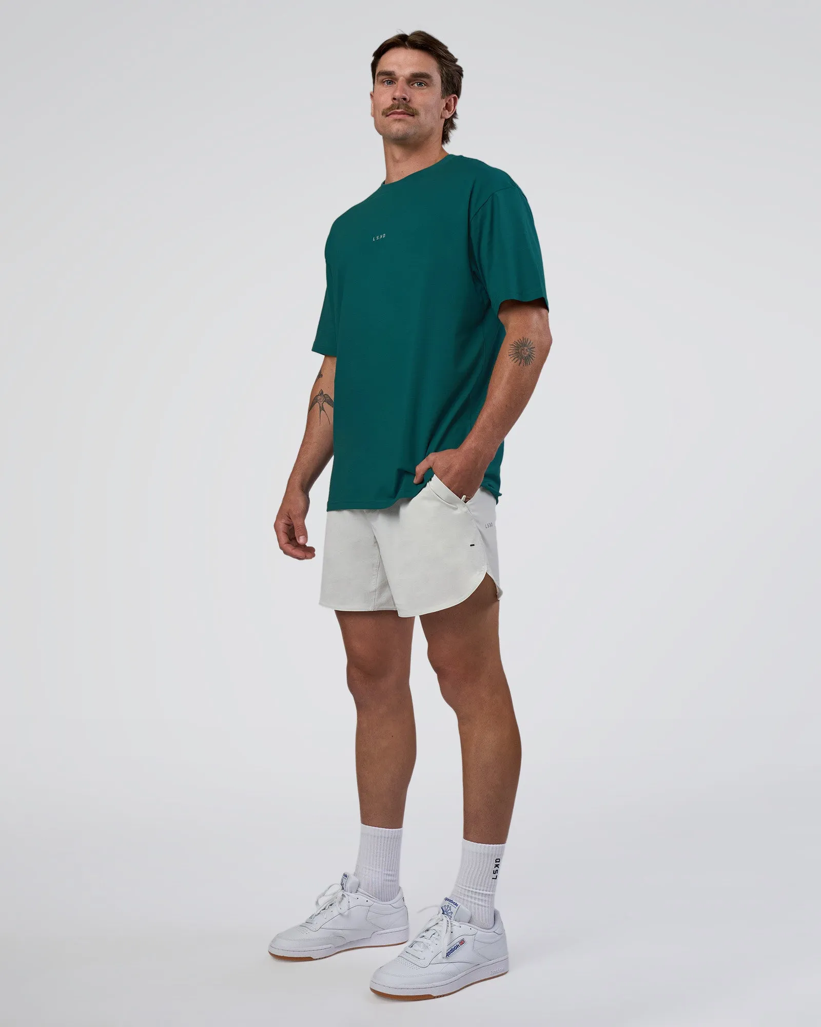 Base FLXCotton Tee Oversized - Transformative Teal sold by LSKD product image thumbnail 2