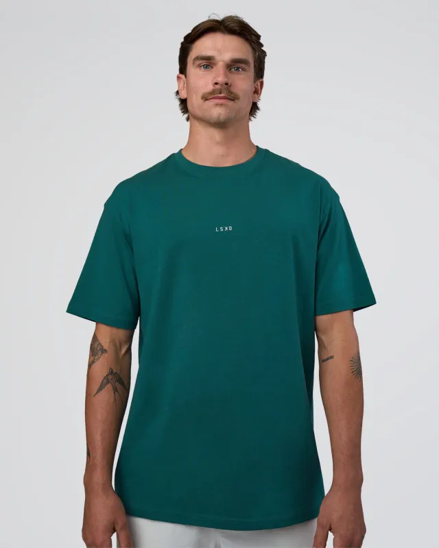 Base FLXCotton Tee Oversized - Transformative Teal sold by LSKD