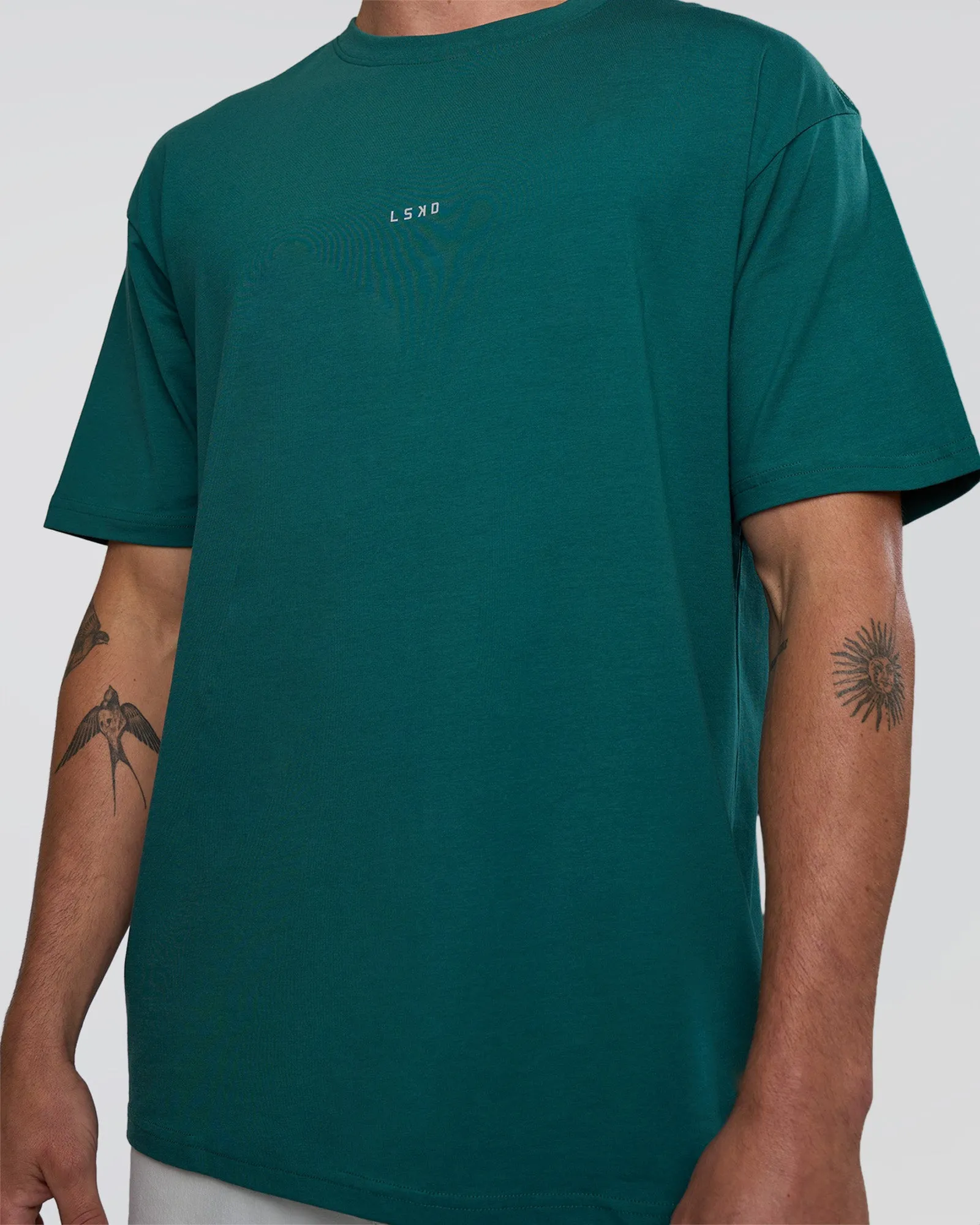 Base FLXCotton Tee Oversized - Transformative Teal sold by LSKD product image thumbnail 5