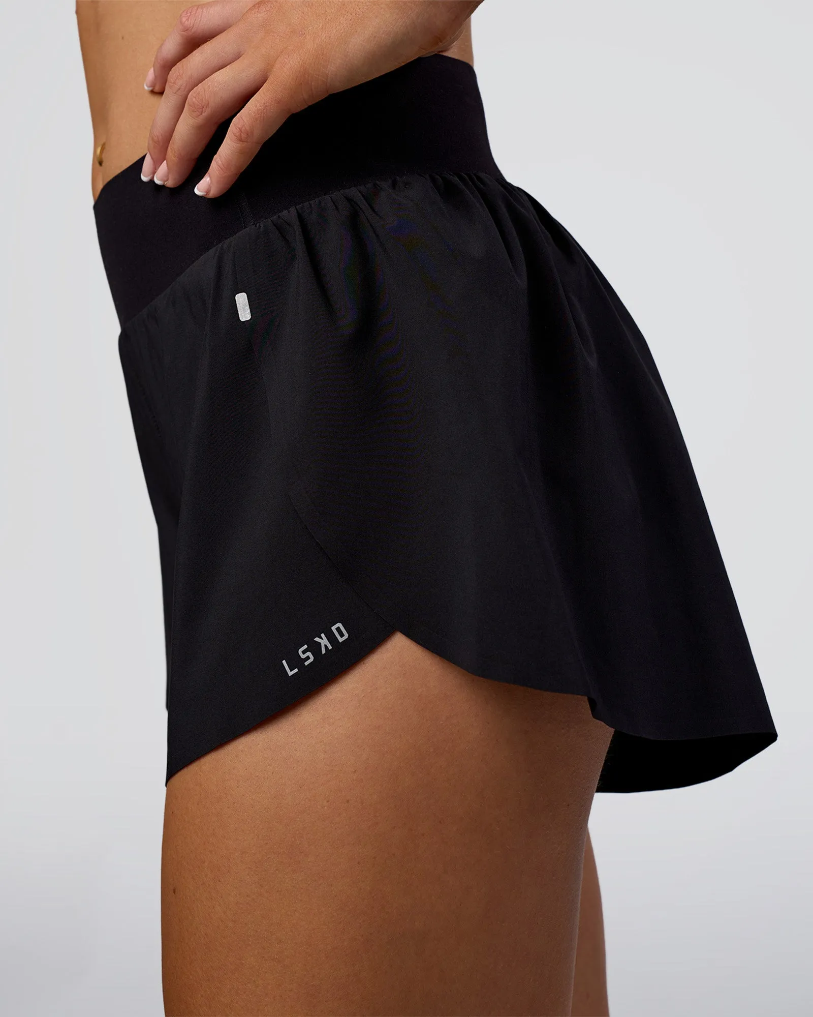 Pacer 3" Run Short - Black sold by LSKD product image thumbnail 5
