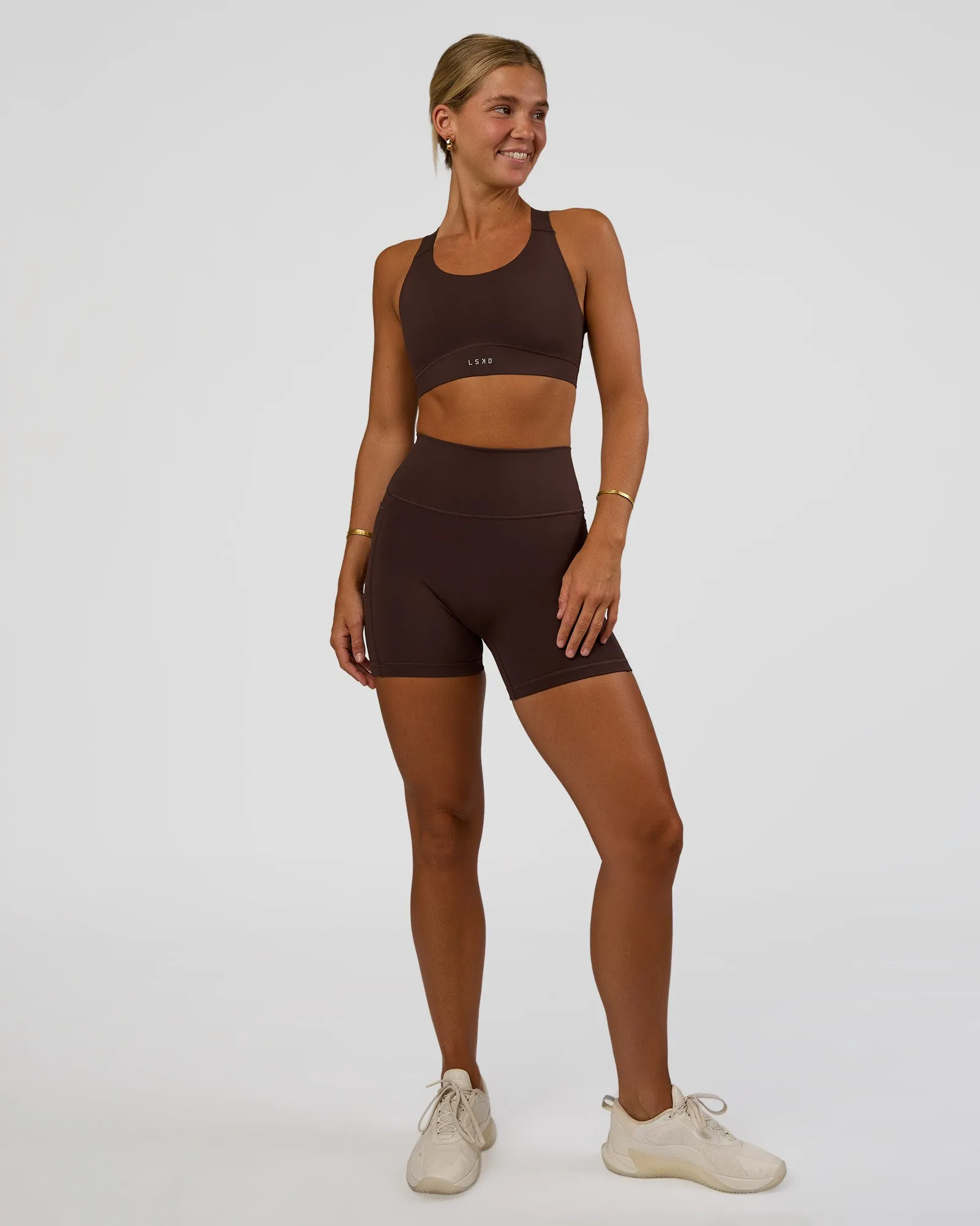 Fusion Sports Bra 2.0 - Hot Chocolate sold by LSKD product image thumbnail 5