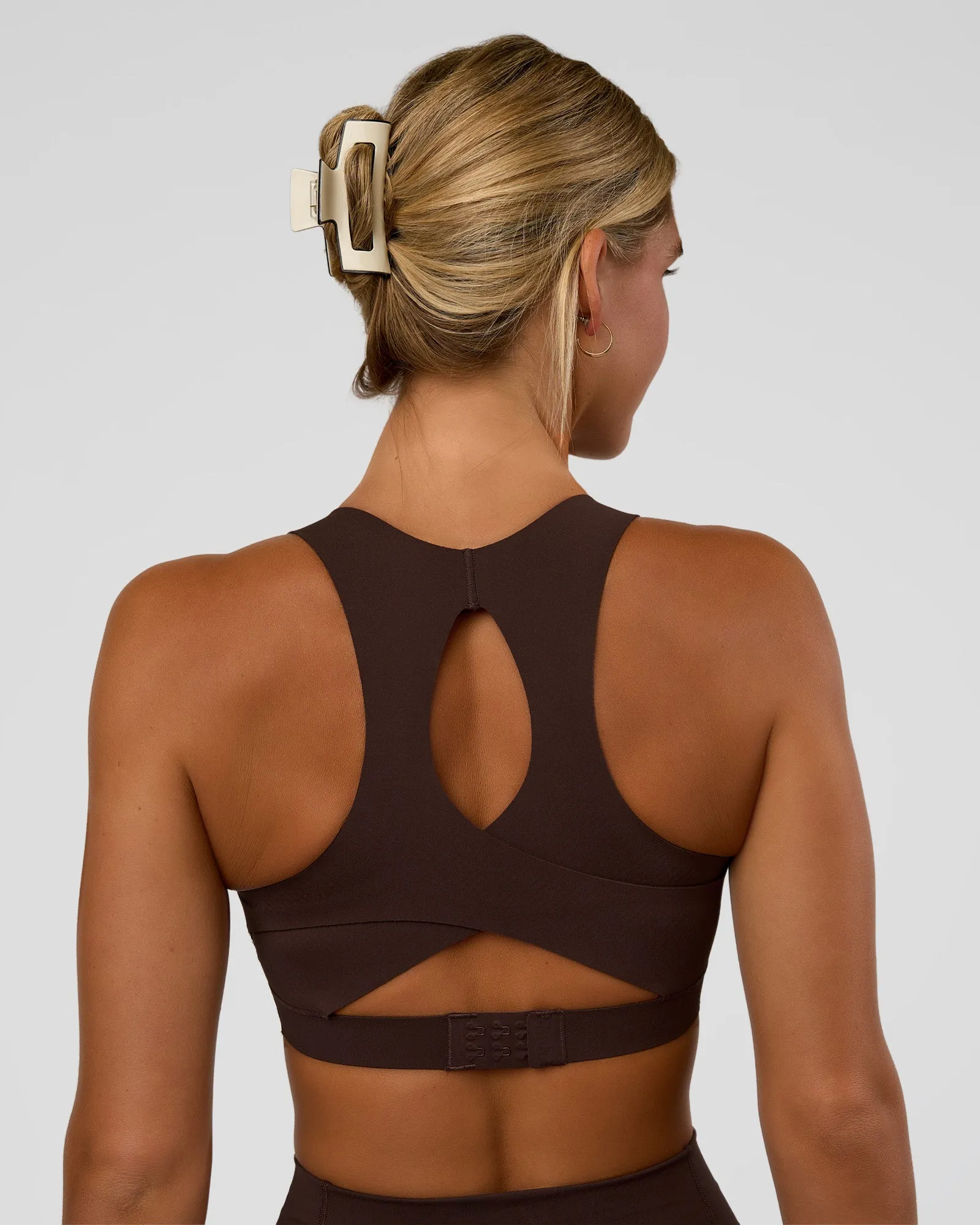 Fusion Sports Bra 2.0 - Hot Chocolate sold by LSKD product image thumbnail 2